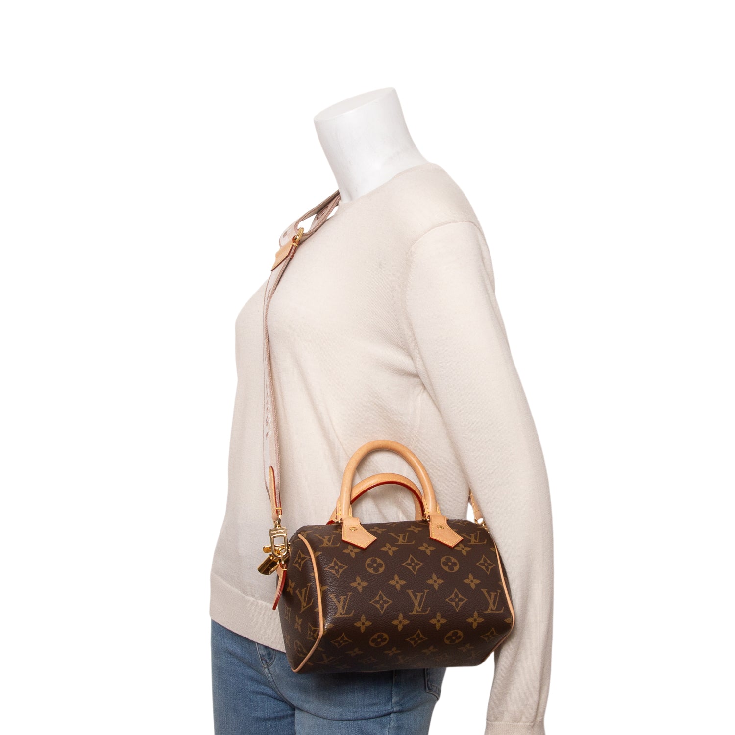 Louis Vuitton 2025 Monogram Speedy Bandouliere 20 w/ Box, Strap & Receipt