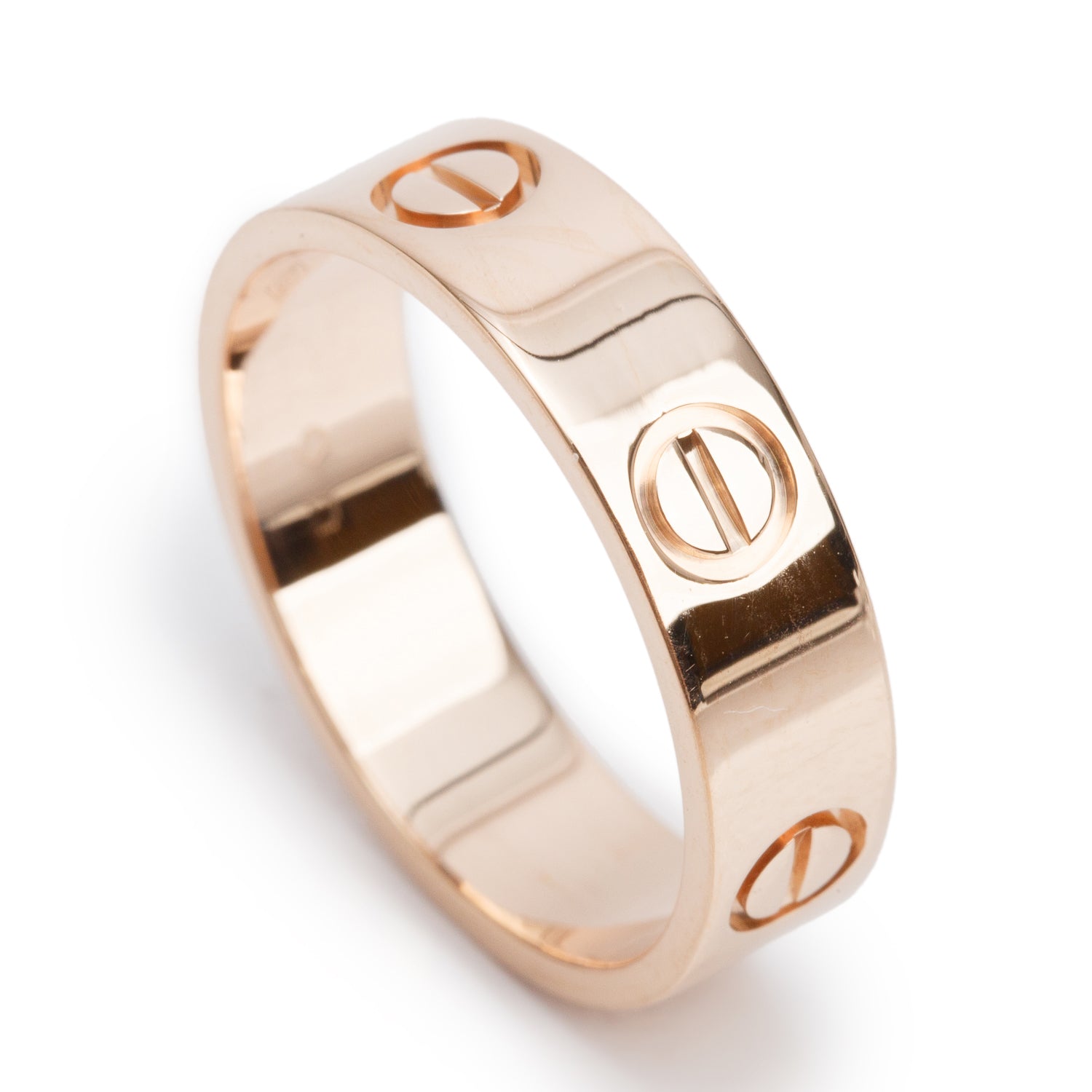 Cartier 2024 18k Rose Gold 5.5 MM Love Ring, Classic Model, Size 56 8 w/ Box & Certificate
