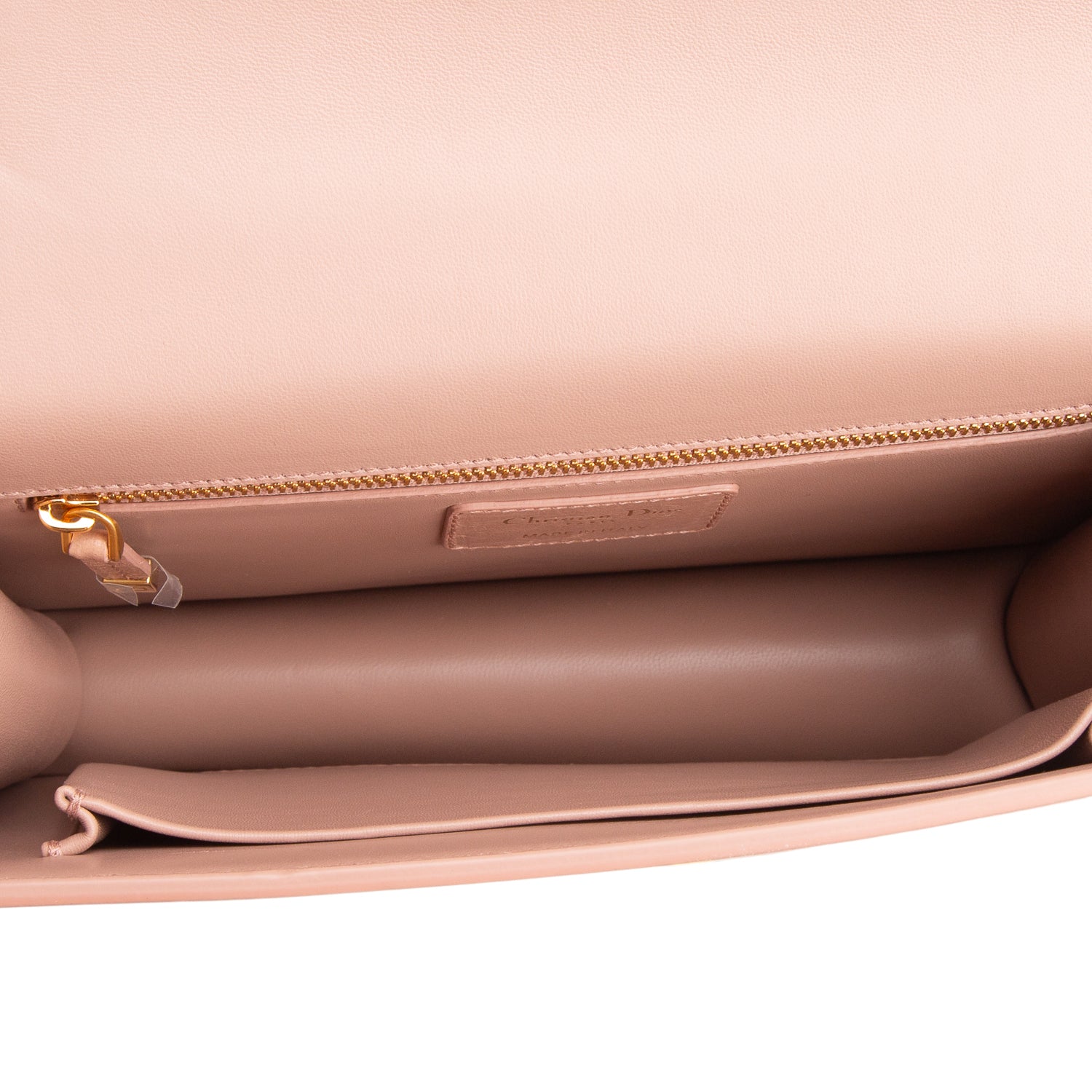 Christian Dior Pink Shiny Crinkled Lambskin Leather 30 Montaigne Bag w/ Authenticity Card
