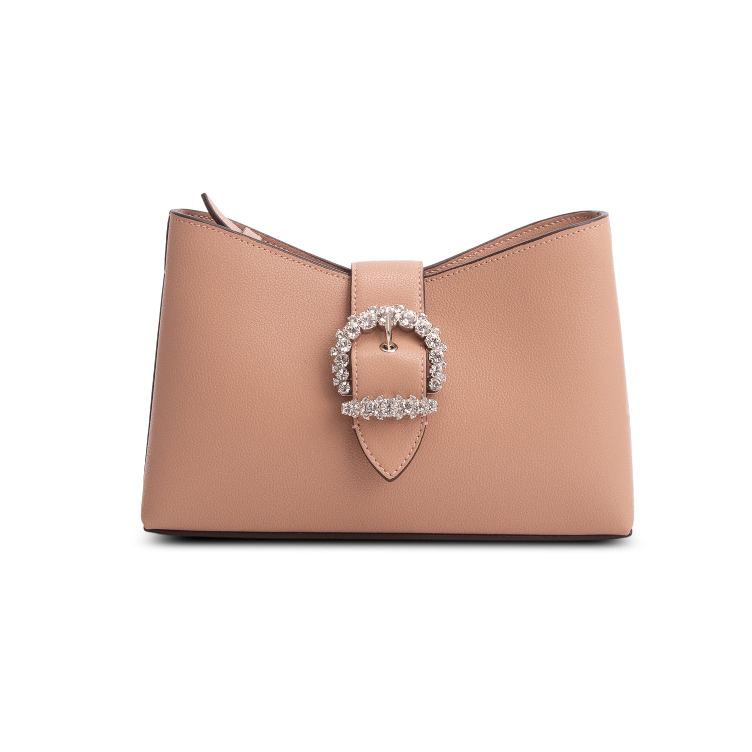 Jimmy Choo Pink Calfskin Crystal Small Cheri Shoulder Bag