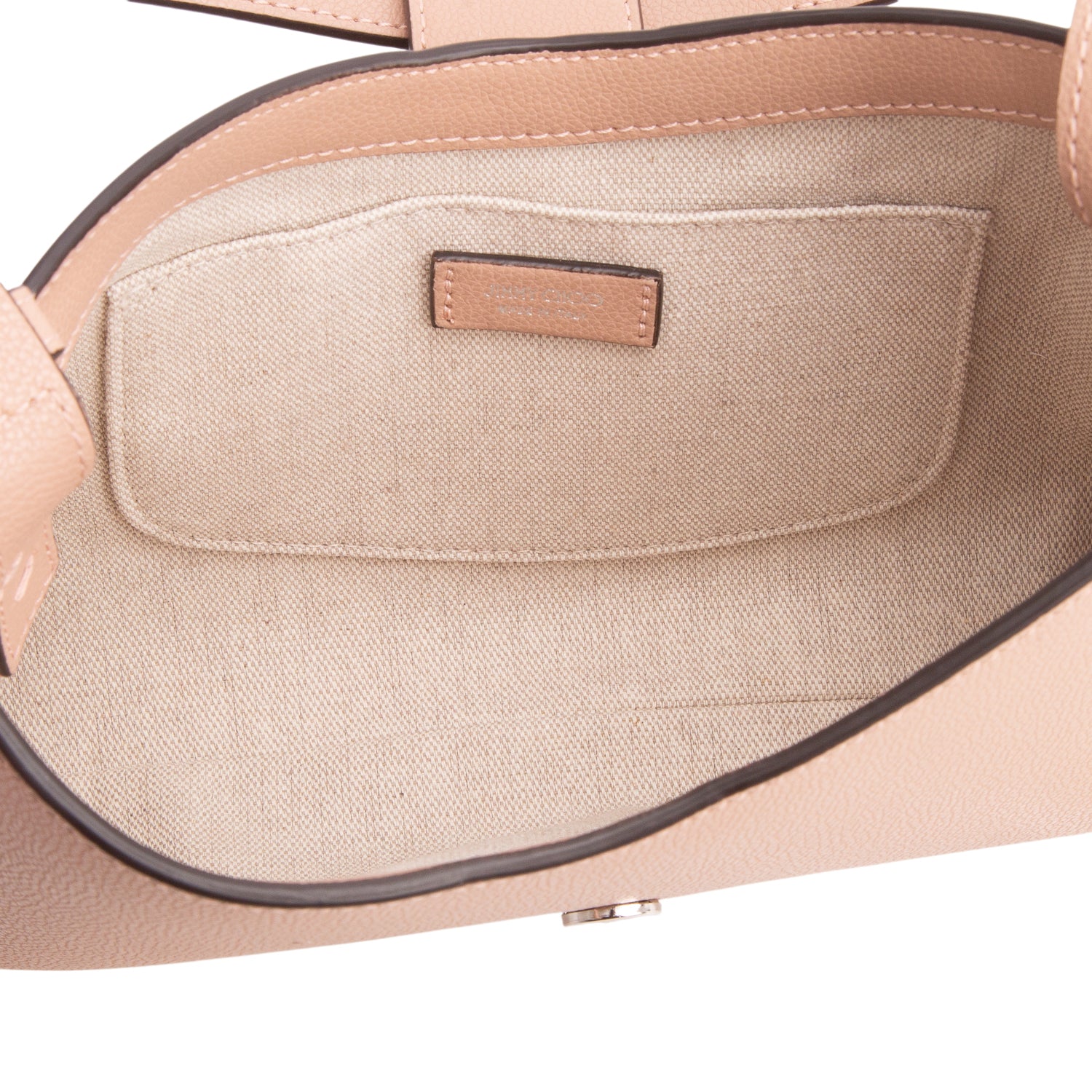 Jimmy Choo Pink Calfskin Crystal Small Cheri Shoulder Bag