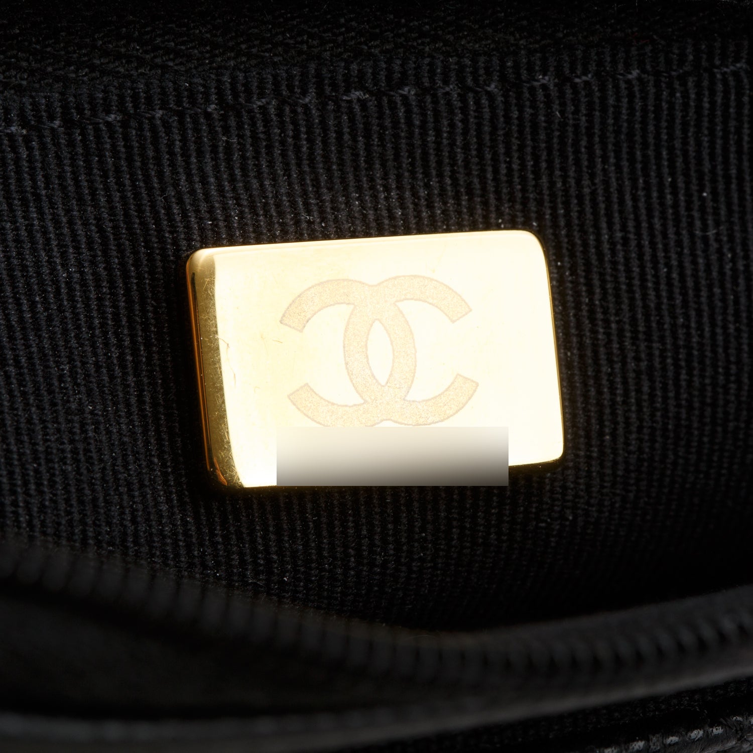 Chanel Black Caviar Quilted Embossed CC Wallet on Chain