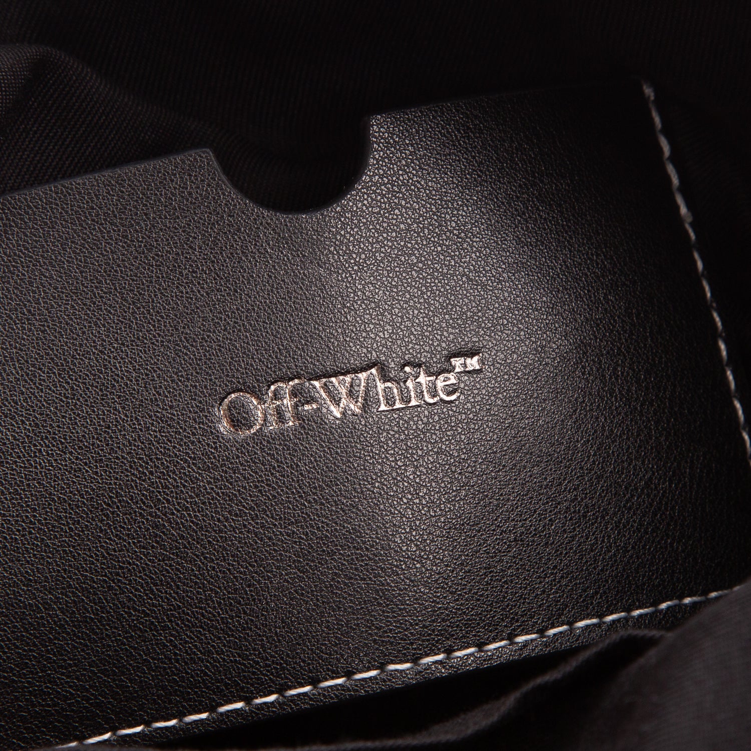 Off-White Black Canvas North/South Flight Multi Pocket Crossbody Bag