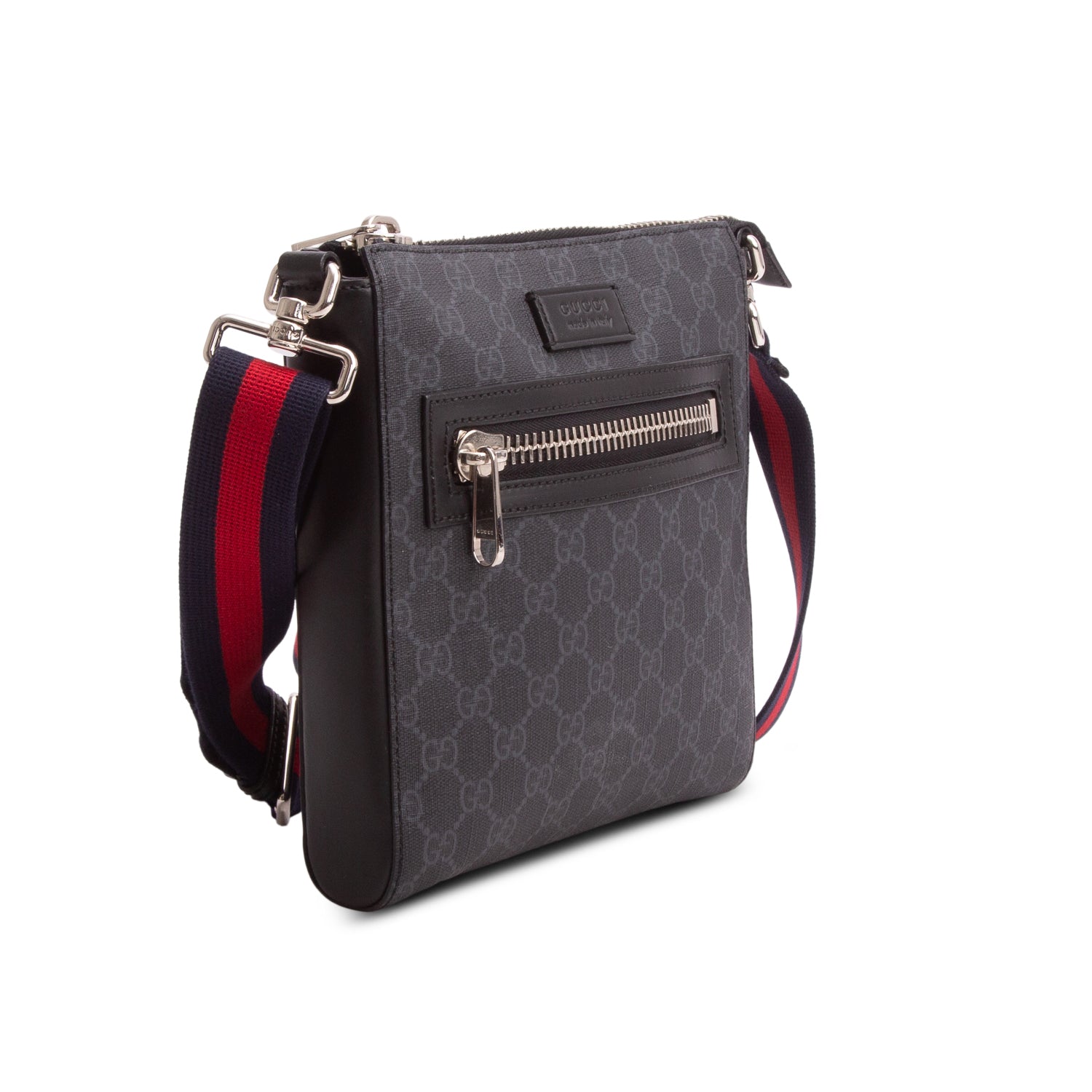 Gucci Black GG Supreme Small Messenger Bag