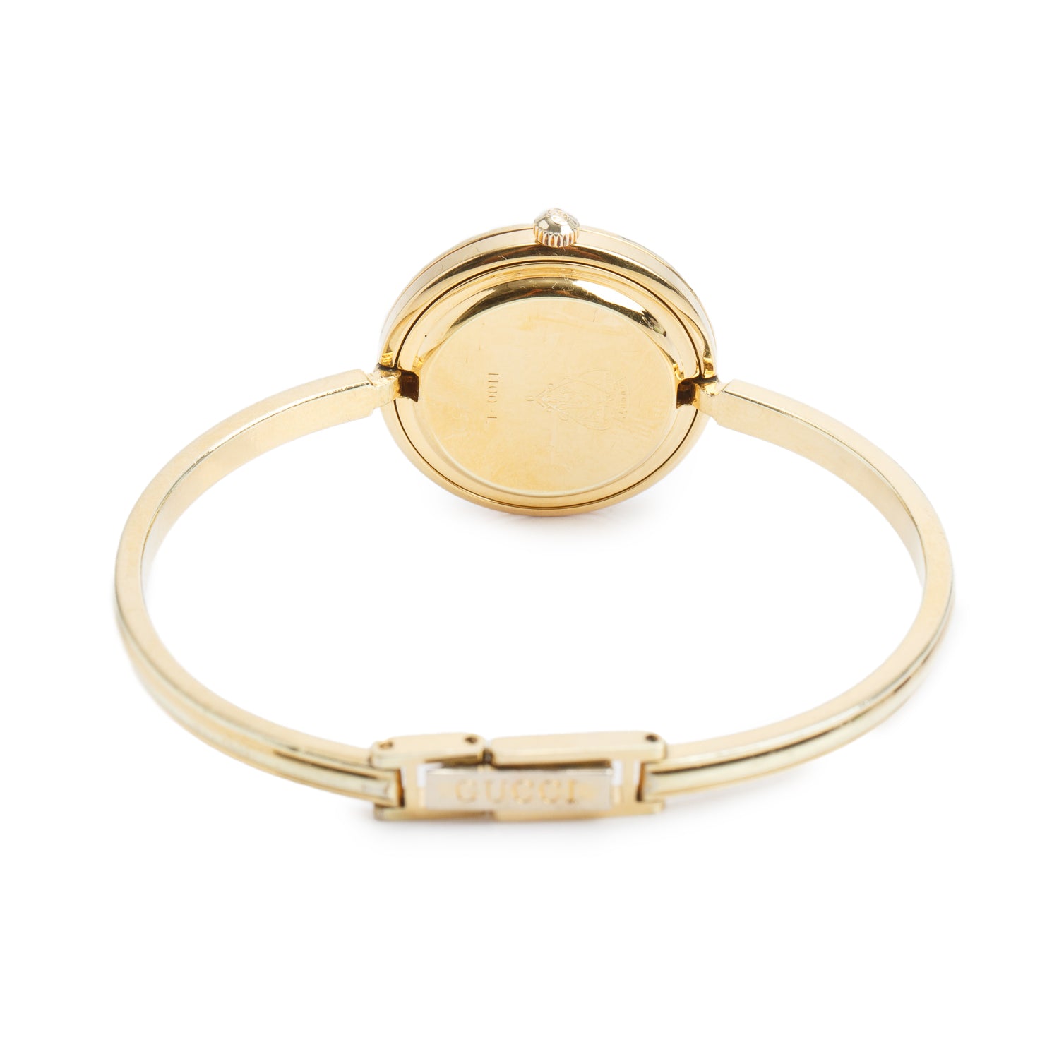 Gucci Gold Plated Stainless Steel 1100 Series 26 MM Watch Gold Dial