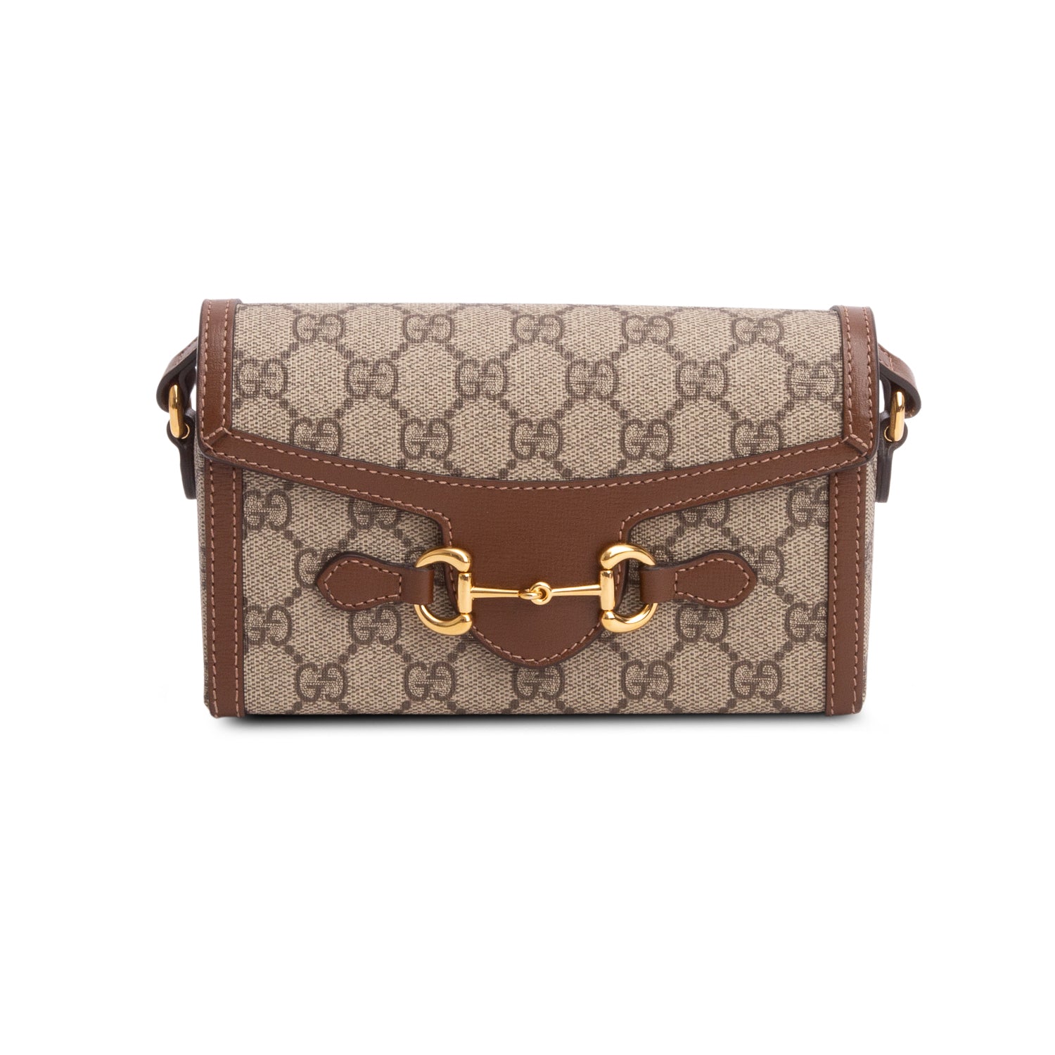 Gucci GG Supreme Monogram Mini Horsebit 1955 Shoulder Bag w/ Box