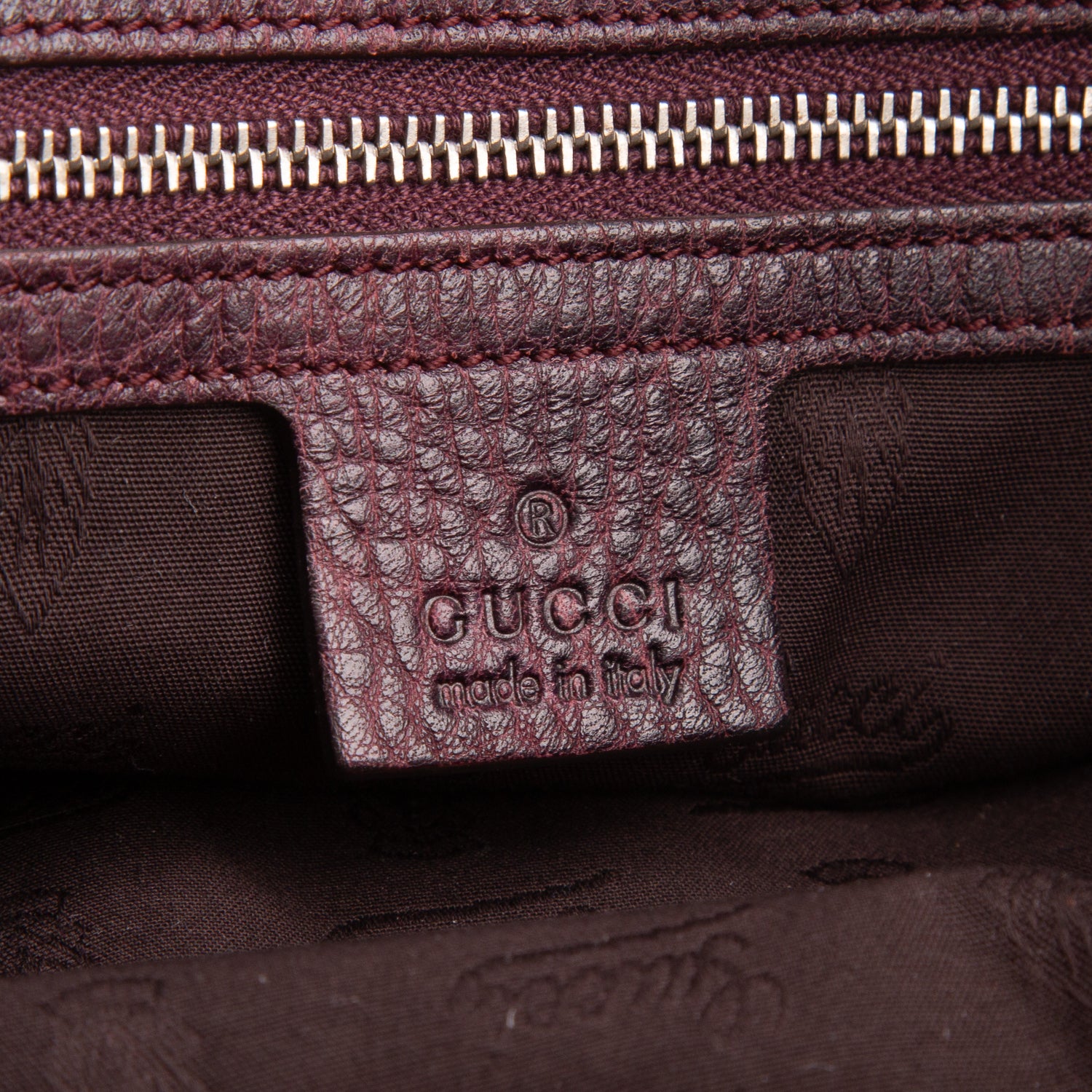 Gucci Brown Libeccio Medium Bamboo Bar Tote