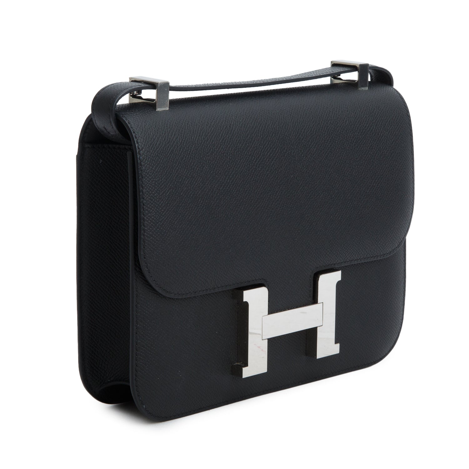 Hermes 2025 Noir Epsom Leather Constance 24