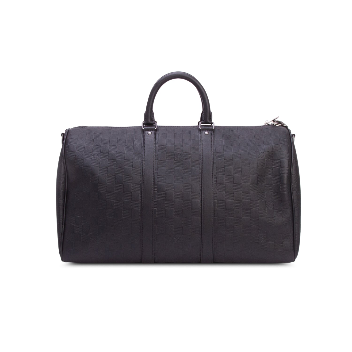 Louis Vuitton Black Damier Infini Keepall Bandouliere 45 w/ Box & Receipt
