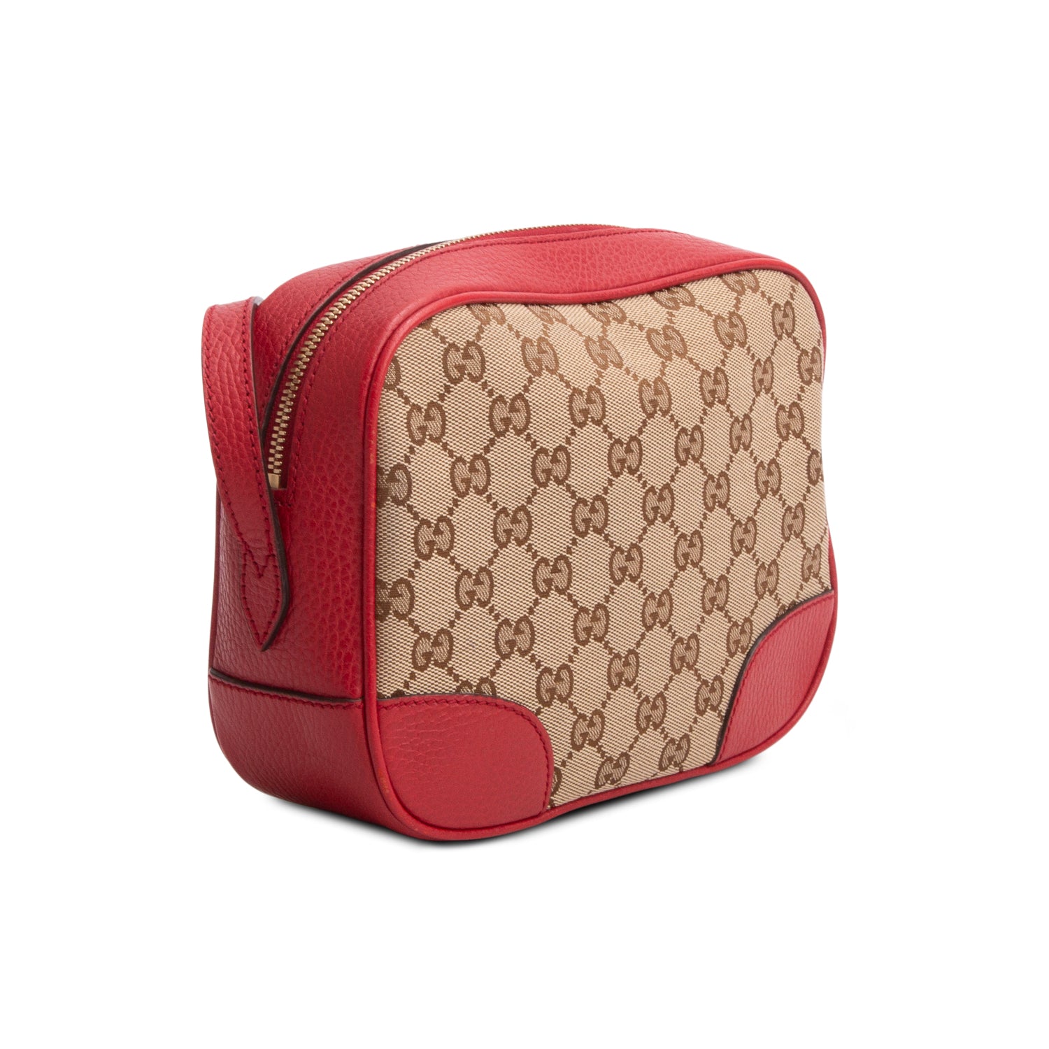Gucci Red Monogram Mini Bree Camera Bag