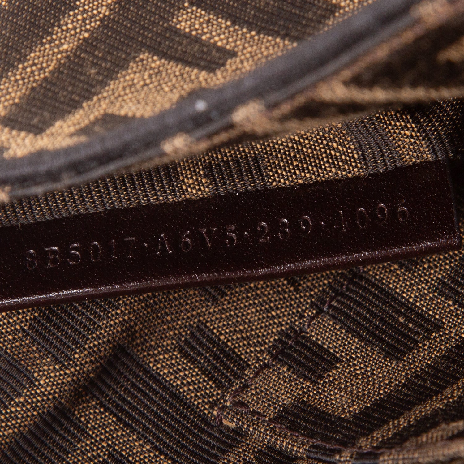 Fendi Fabric Jacquard FF 1974 Mini Baguette w/ Straps