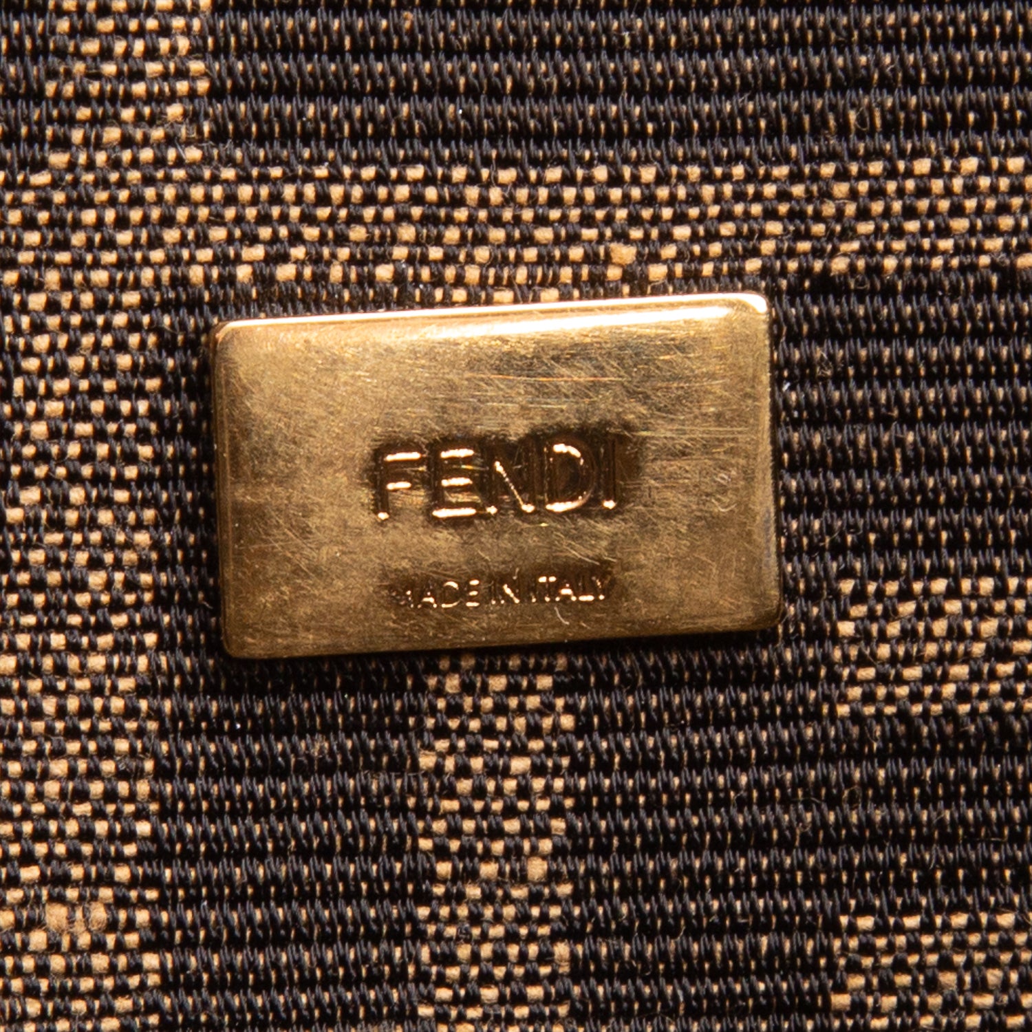 Fendi Fabric Jacquard FF 1974 Mini Baguette w/ Straps