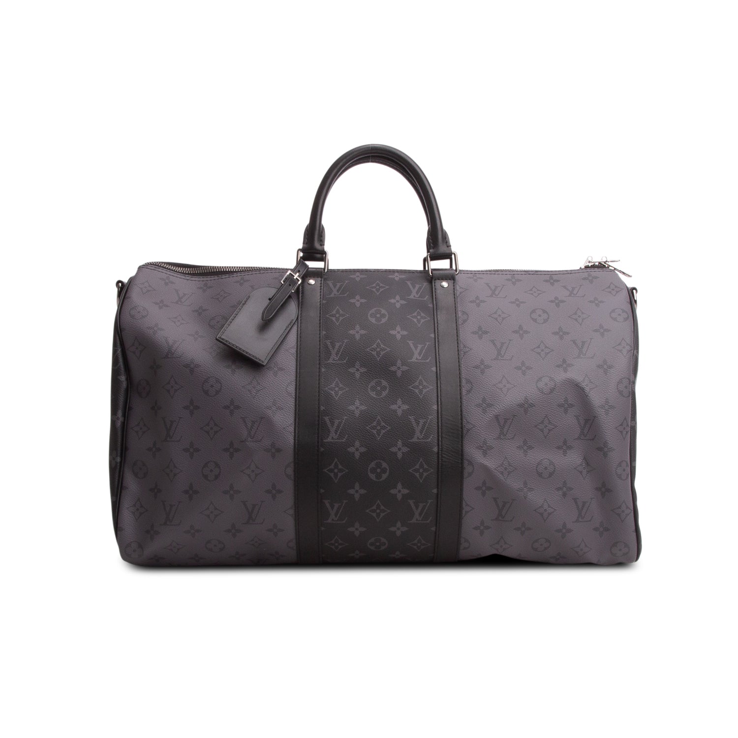 Louis Vuitton Monogram Eclipse Reverse Keepall Bandouliere 50 w/ Strap
