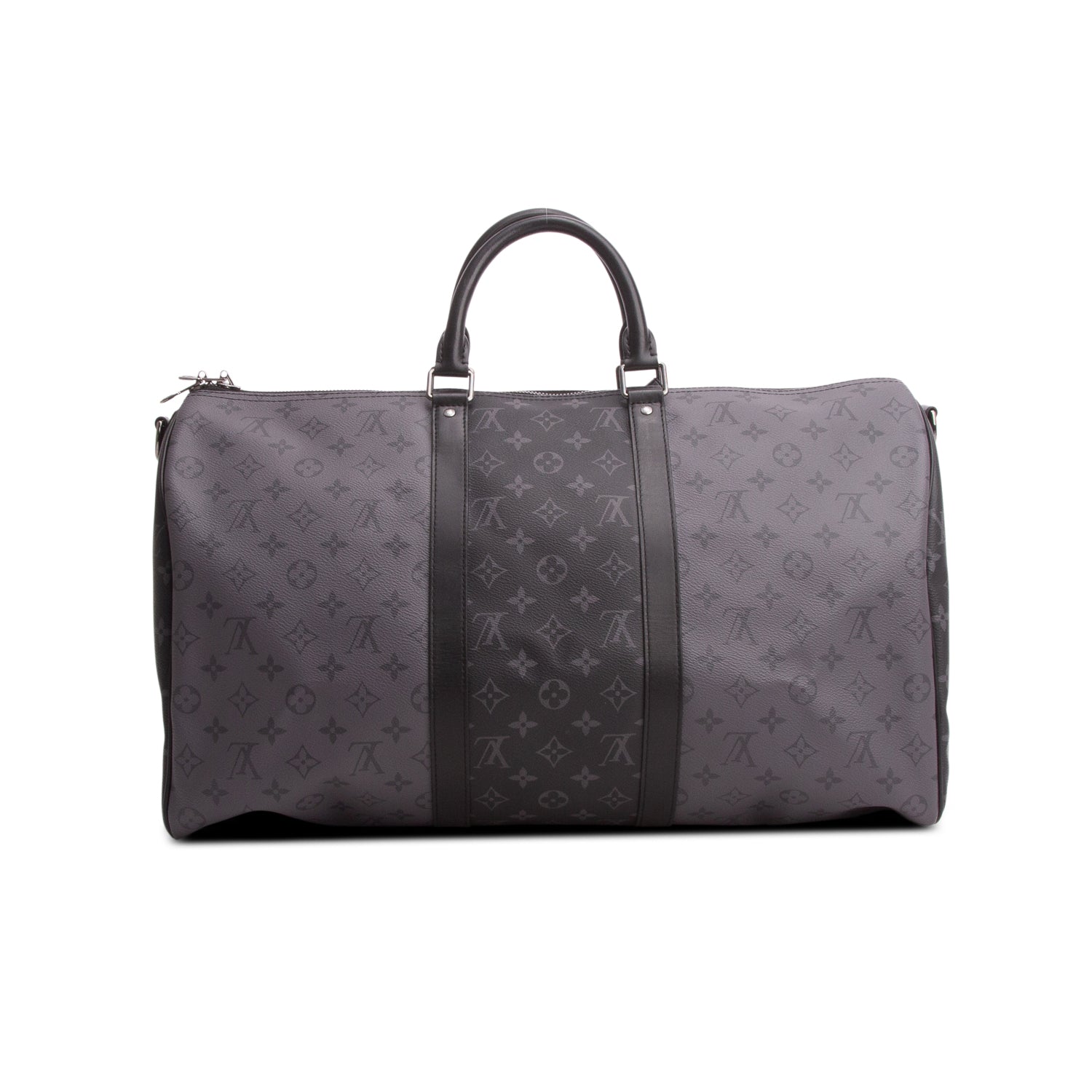 Louis Vuitton Monogram Eclipse Reverse Keepall Bandouliere 50 w/ Strap