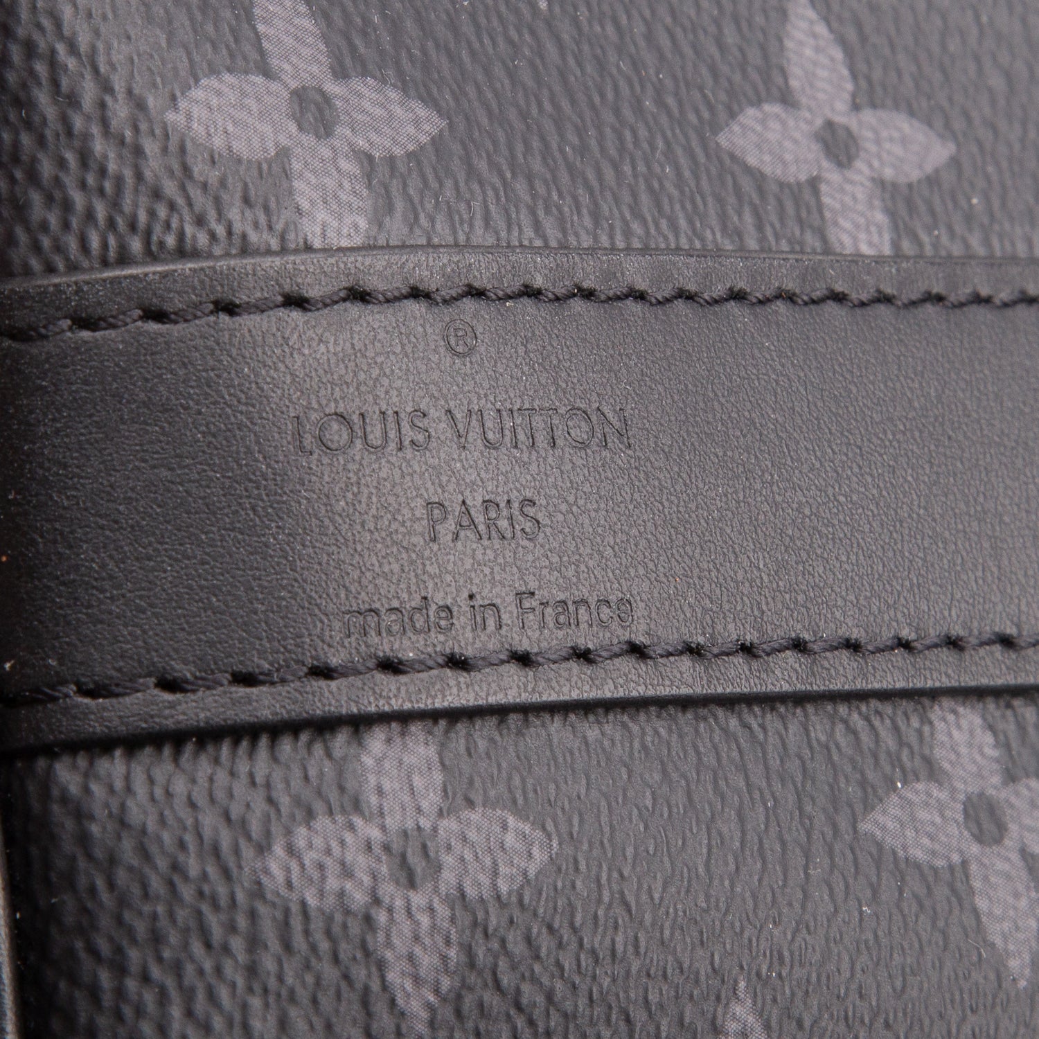Louis Vuitton Monogram Eclipse Reverse Keepall Bandouliere 50 w/ Strap