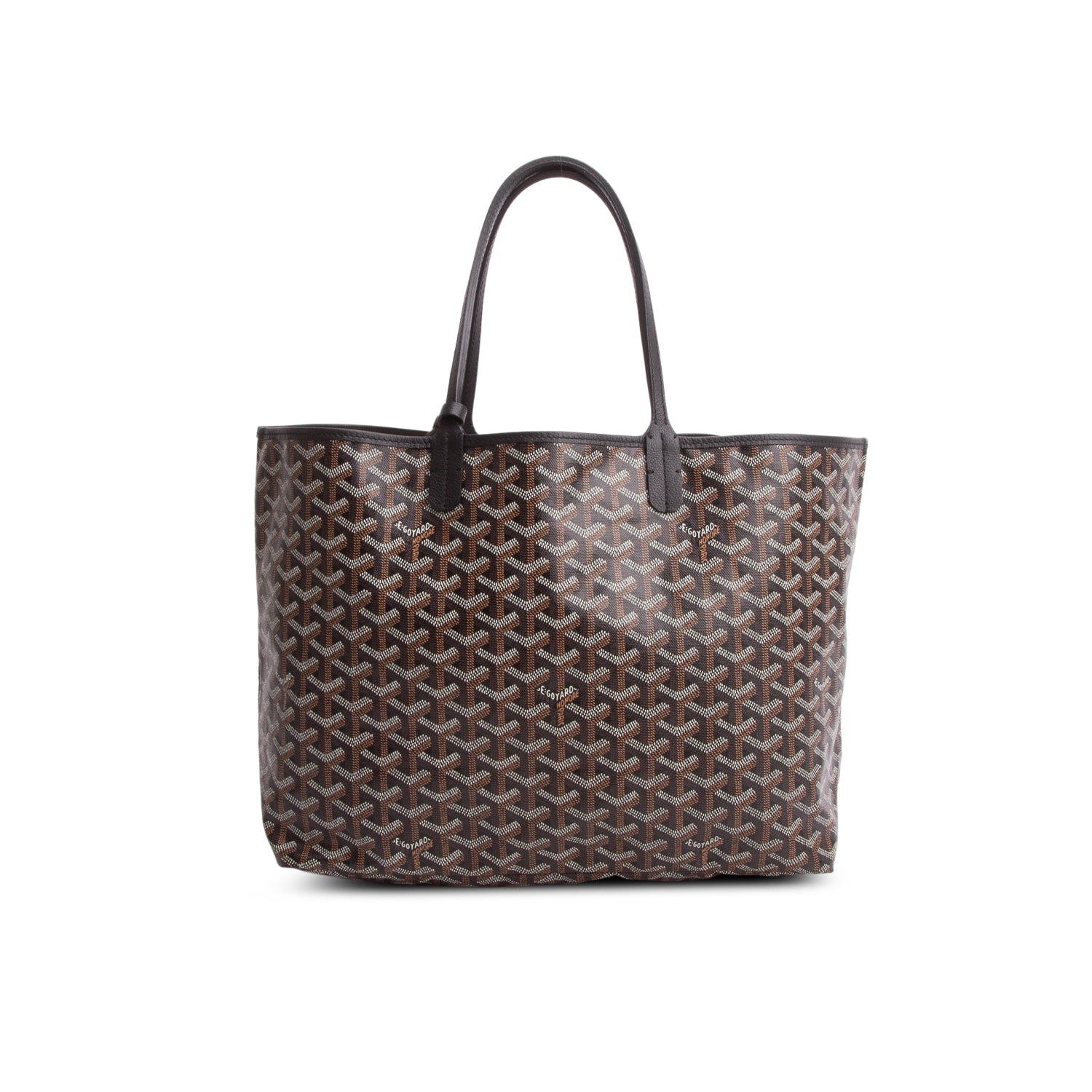 Goyard 2023 Black Goyardine Saint Louis PM Tote w/ Pouch
