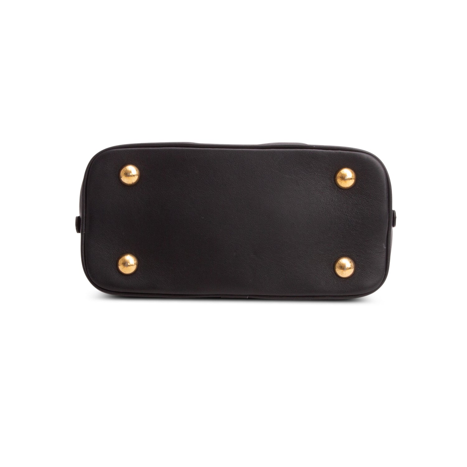 Louis Vuitton Black Calfskin Bubblegram Alma BB w/ Strap