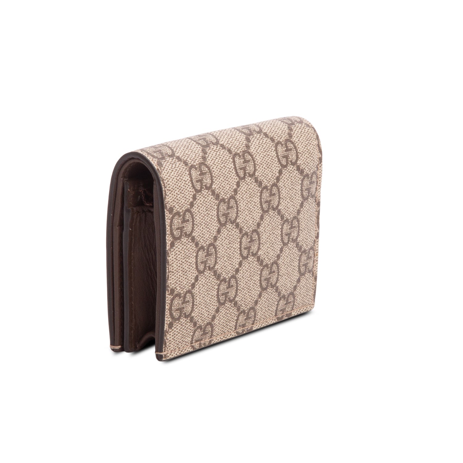 Gucci Beige GG Supreme Bi-Fold Wallet