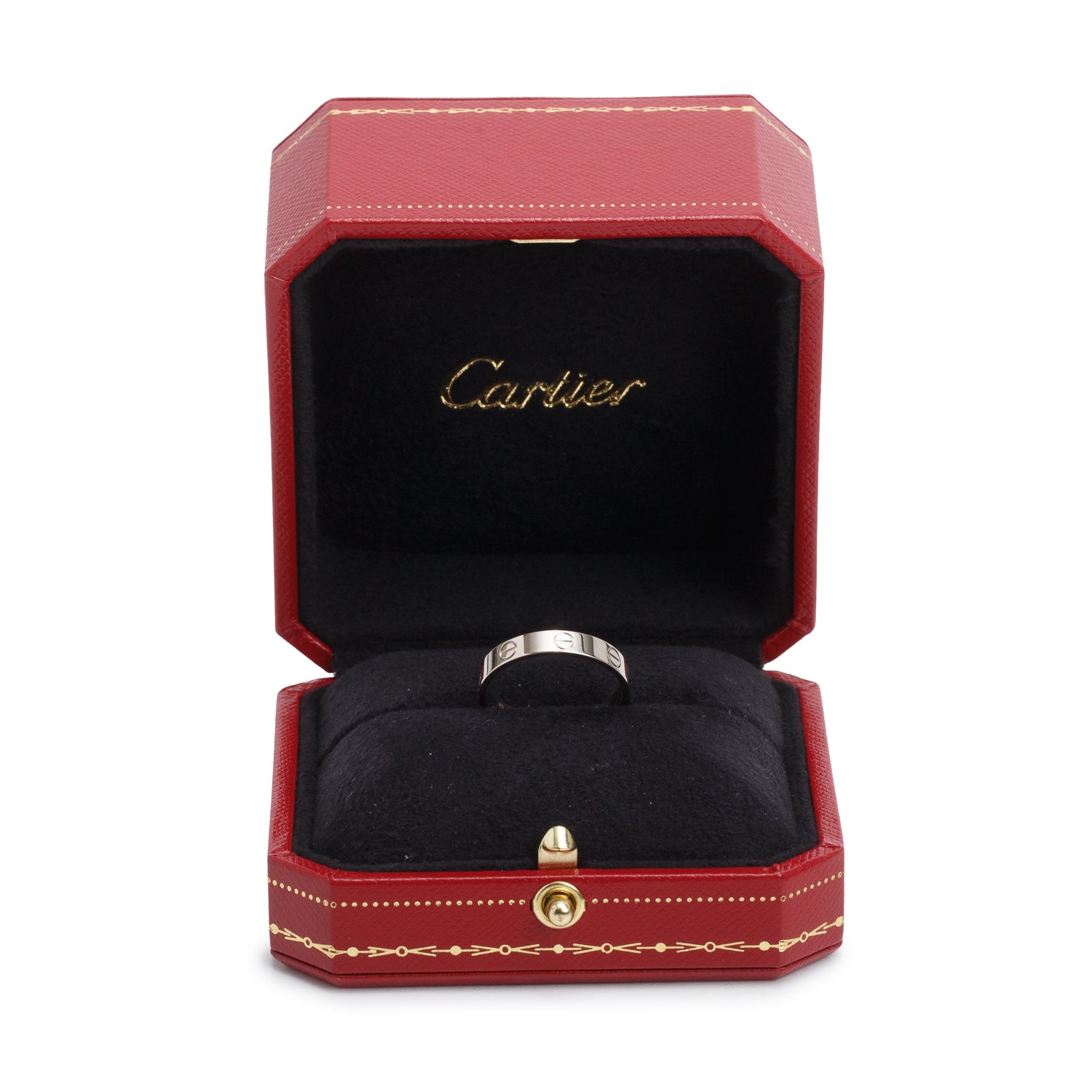 Cartier 18k Yellow Gold 3.6 mm Love Wedding Band Ring, Size 57 8 w/ Box