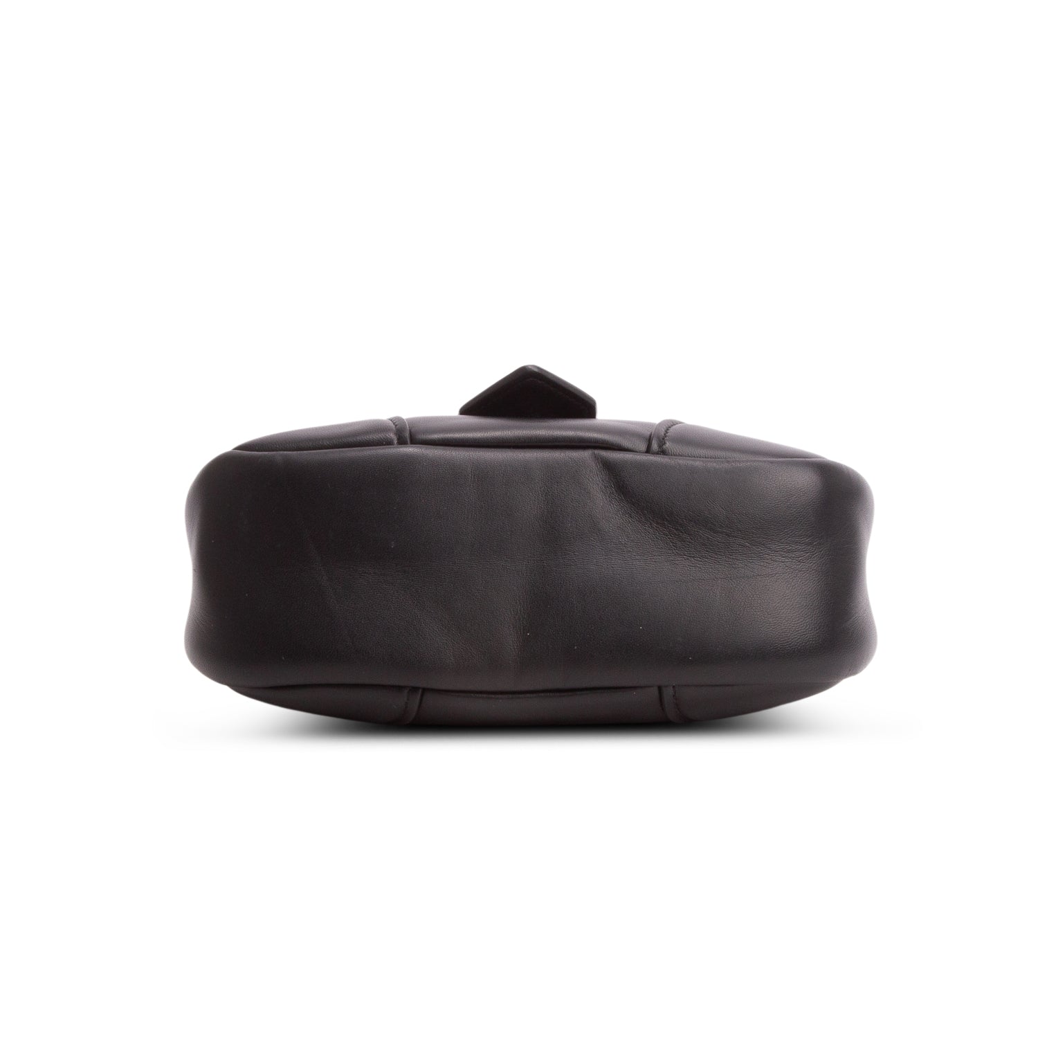 Prada Black Nappa Soft Padded Re-Edition 2002 Moon Bag w/ Strap