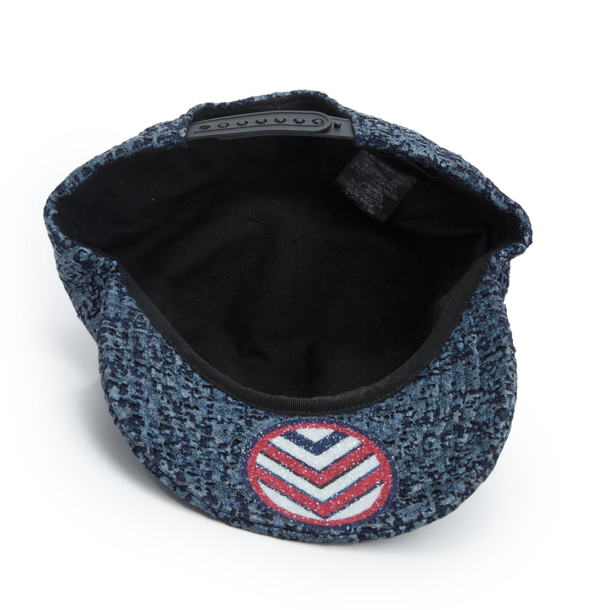 Chanel Blue Sparkle Tweed Baseball Cap