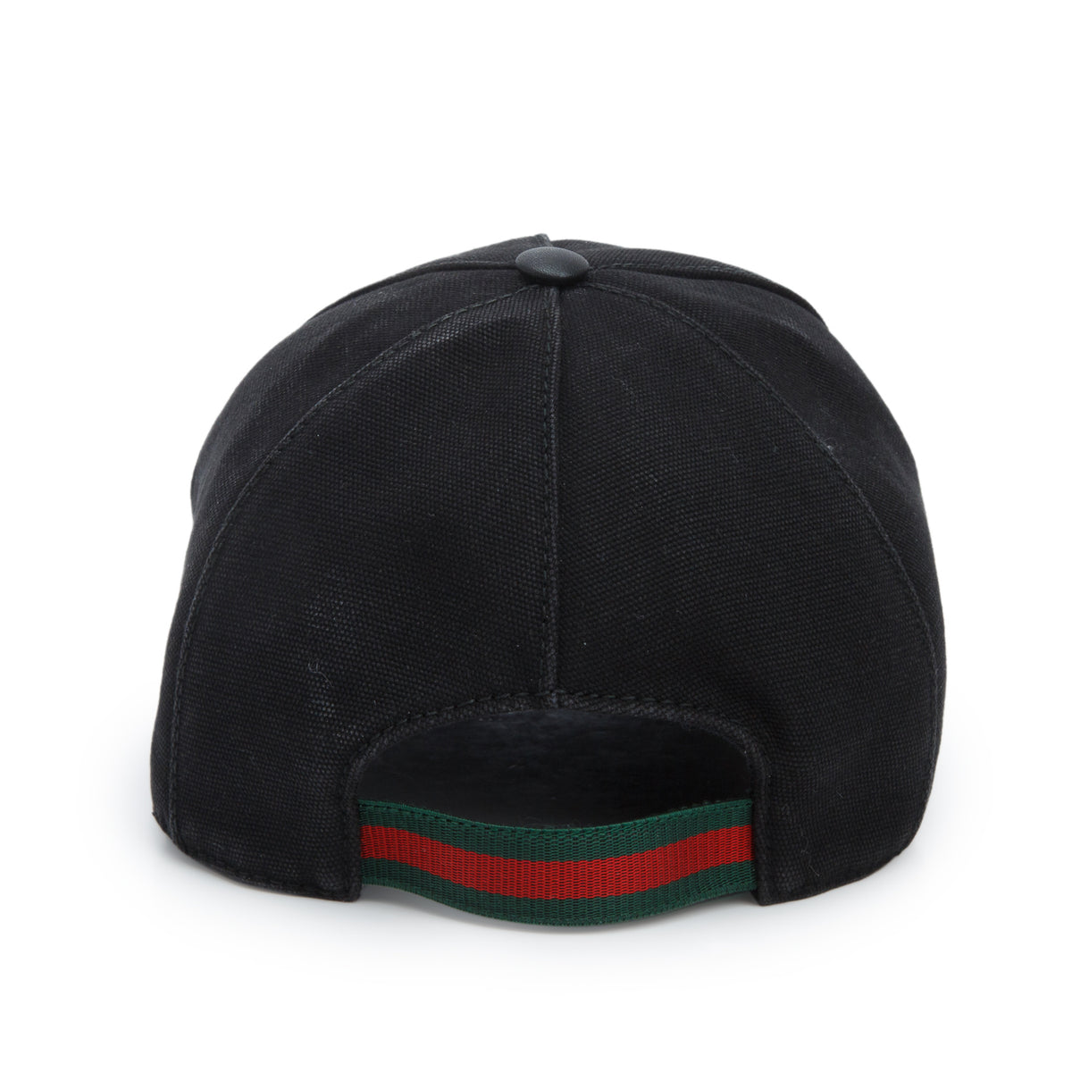 Gucci Black Interlocking G Web Baseball Hat, Size M 58