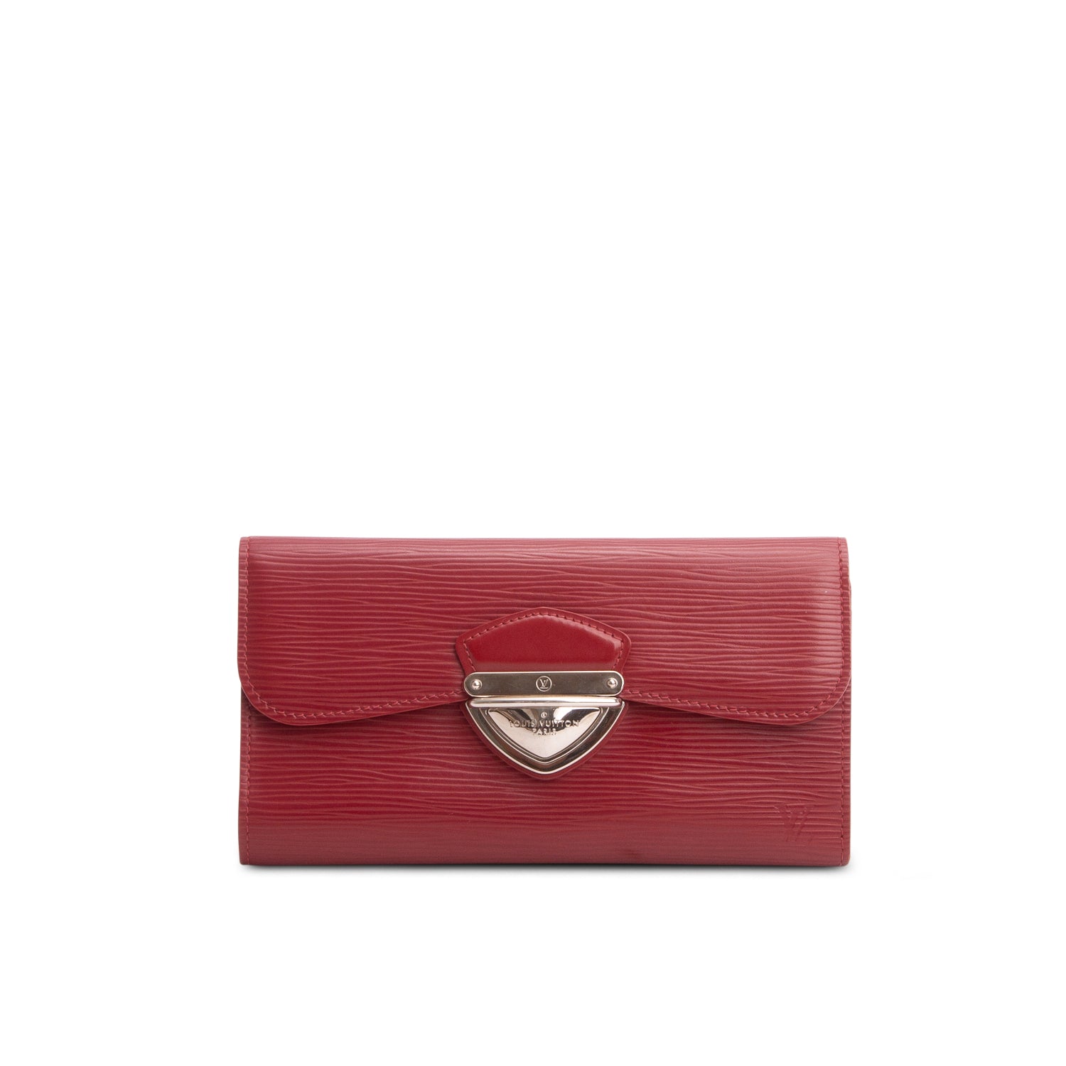 Louis Vuitton Red Epi Leather Long Joey Wallet