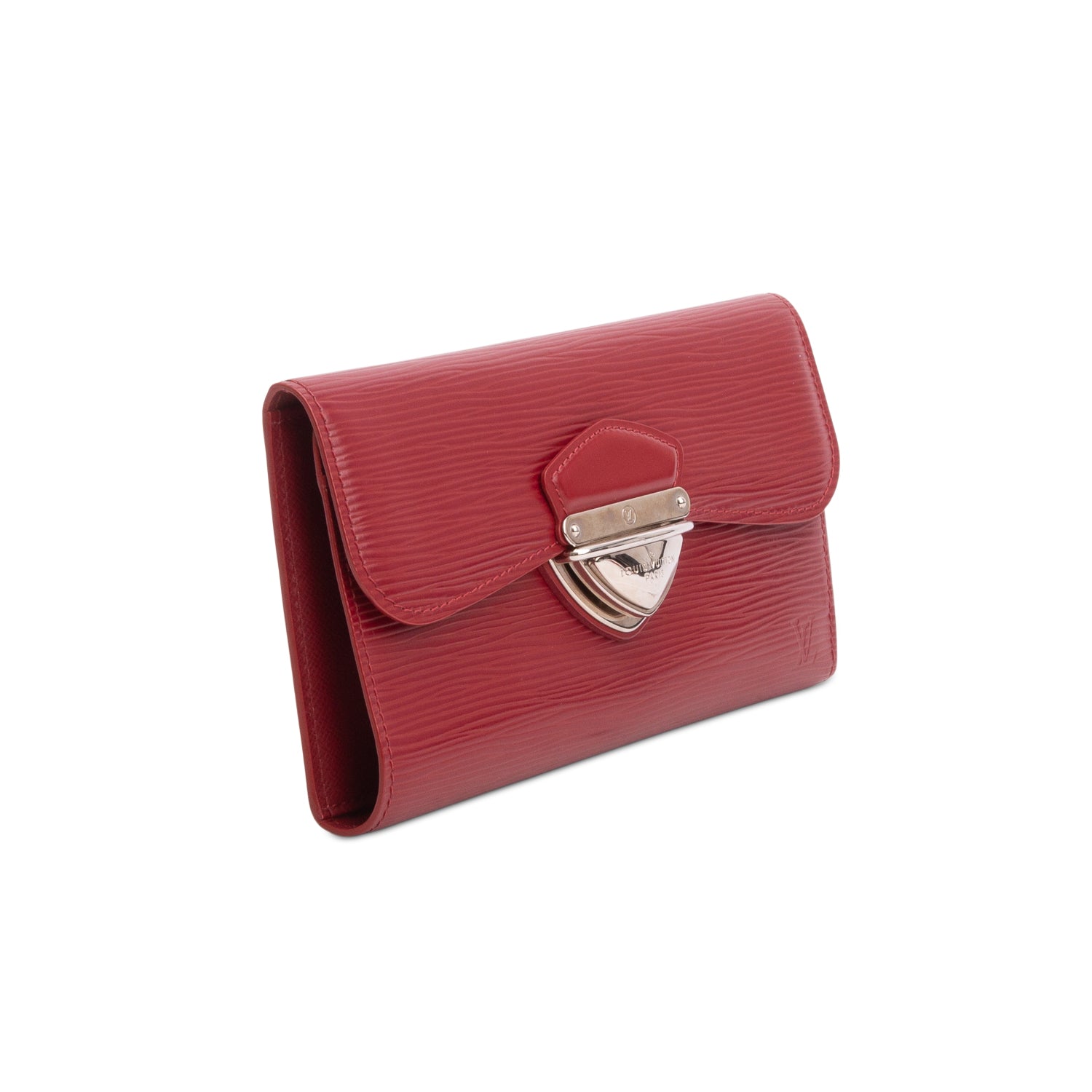Louis Vuitton Red Epi Leather Long Joey Wallet