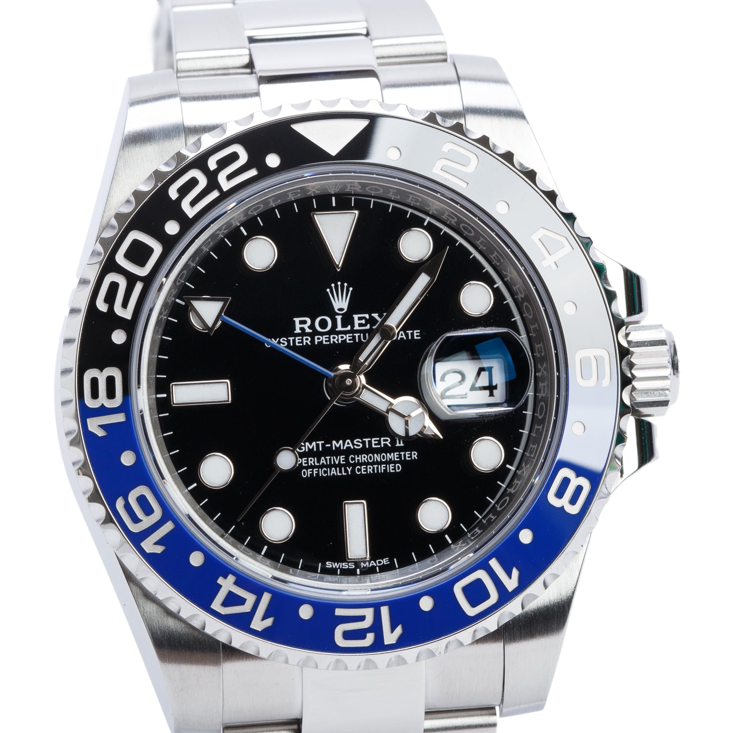 Rolex Stainless Steel GMT-Master II "Batman" 40 MM Watch 116710BLNR w/ Box & Papers