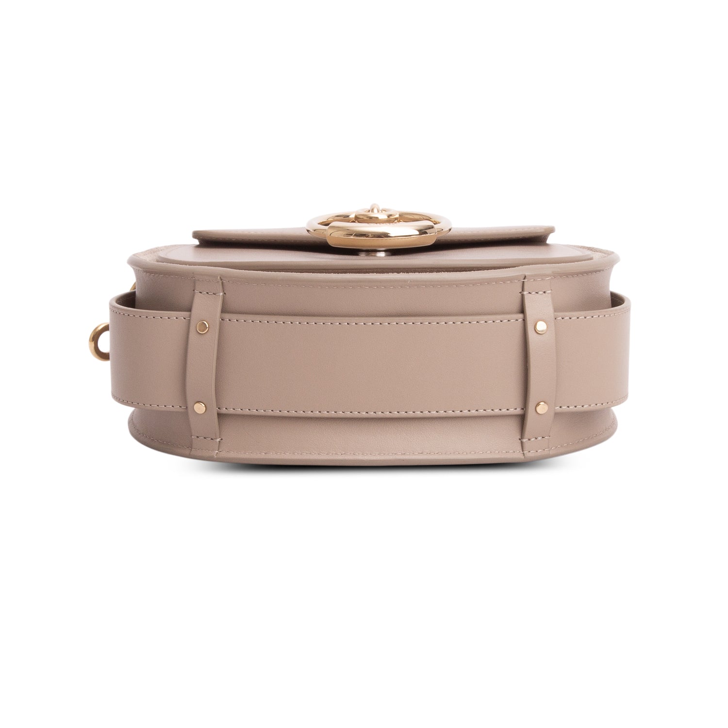 Chloe 2022 Taupe Calfskin Small Tess Bag w/ Straps