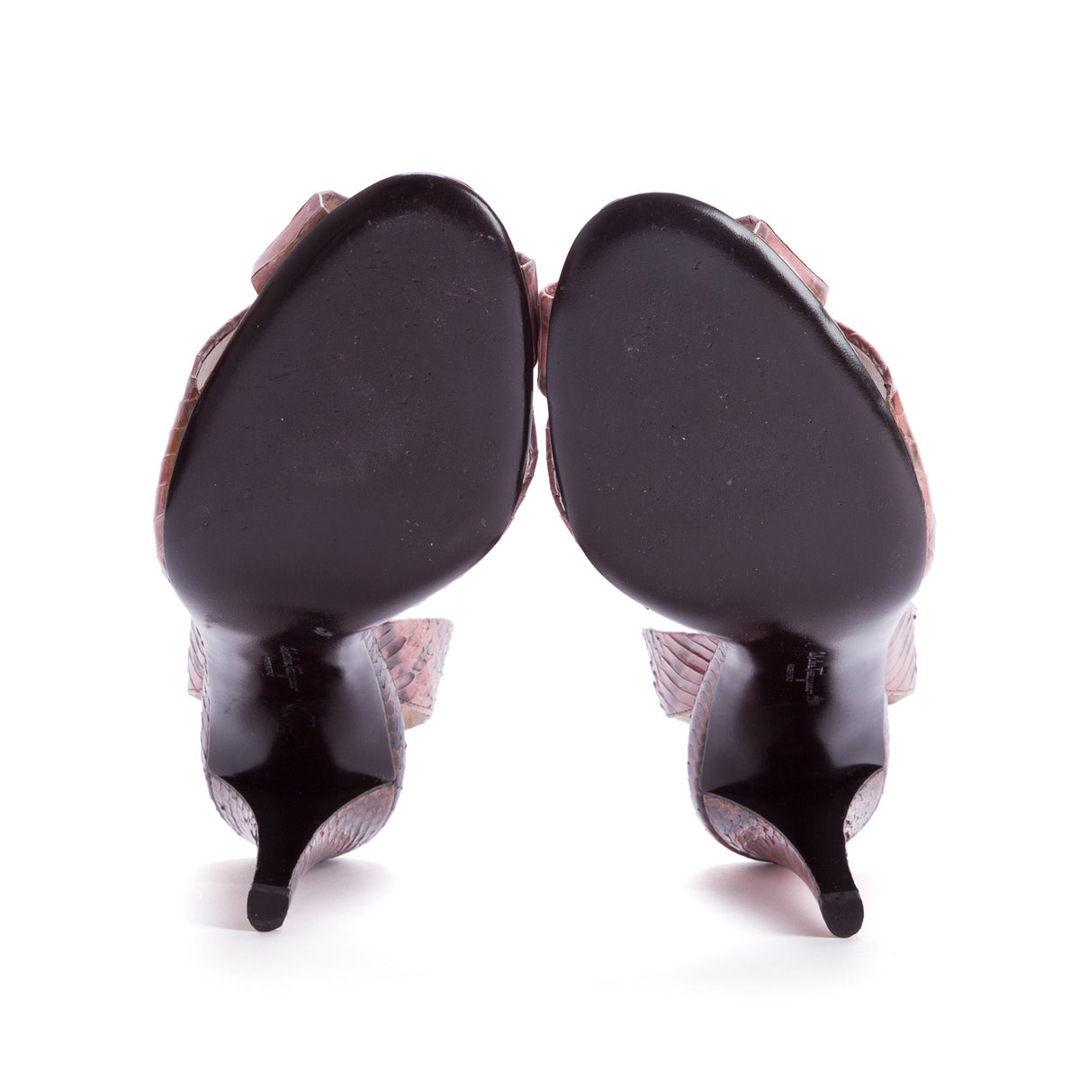 Ferragamo Pink Reptile Nueva Pumps, Women's Size 9 w/ Box