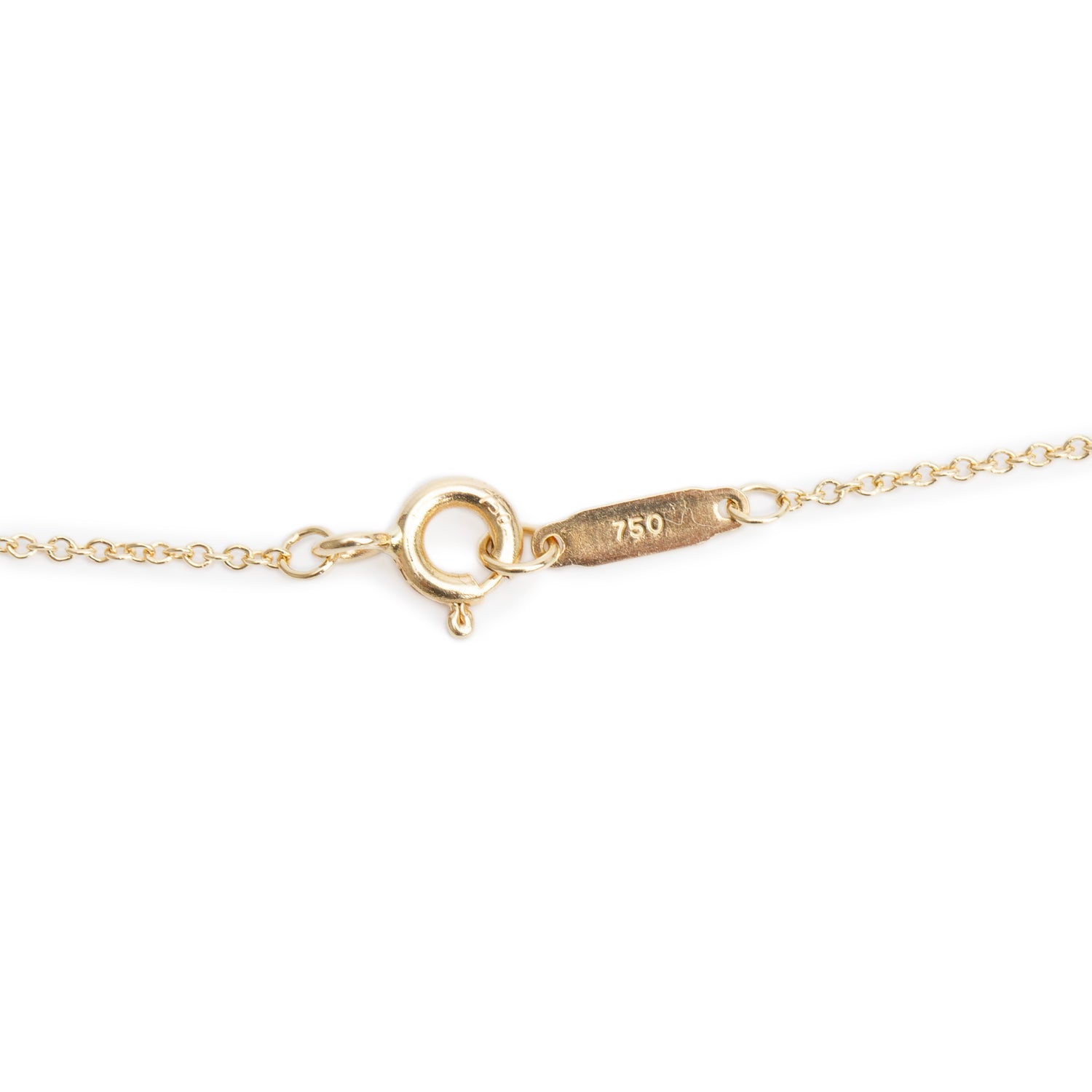 Tiffany & Co. 18k Yellow Gold Notes Bar Pendant Necklace w/ Box