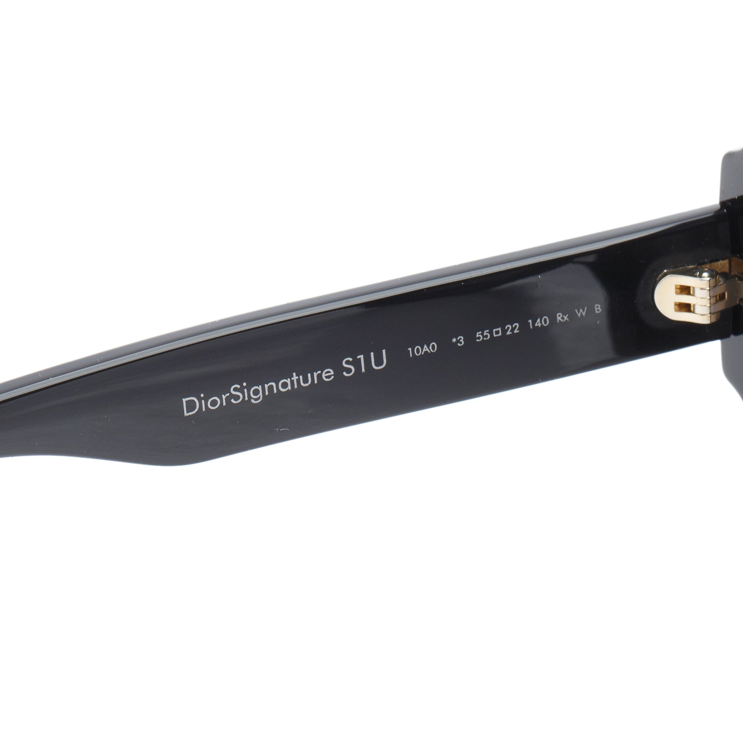 Christian Dior DiorSignature S1U Black Acetate Square Sunglasses w/ Box & Case