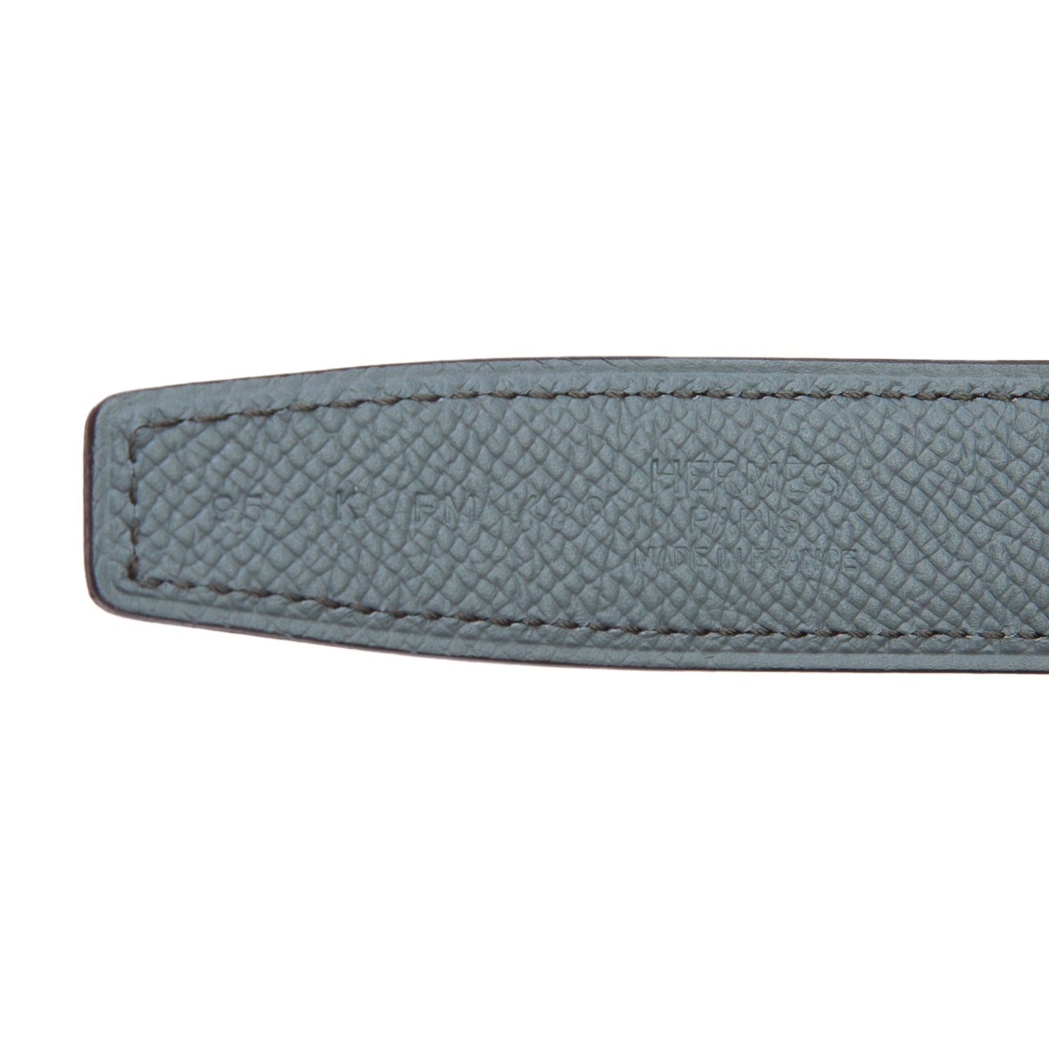 Hermes 2025 Rouge H/Vert Amande Swift & Epsom Leather Chaine D'Ancre Reversible Belt, Size 95 w/ Box