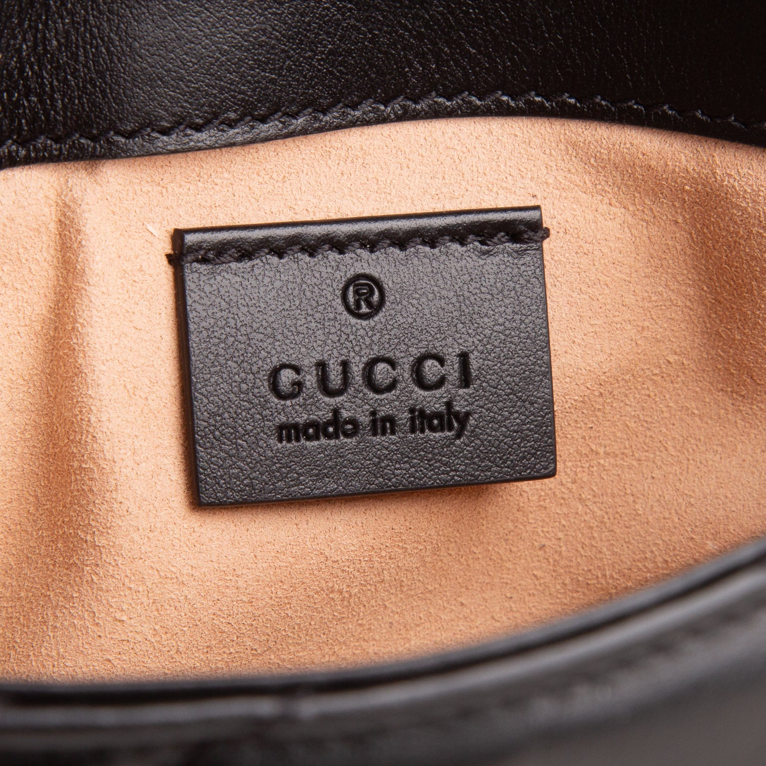 Gucci Black GG Marmont Matelasse Leather Super Mini Bag