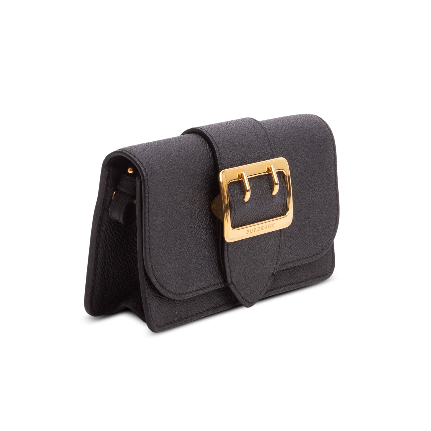Burberry Black Soft Grain Calfskin Small Medley Crossbody Bag