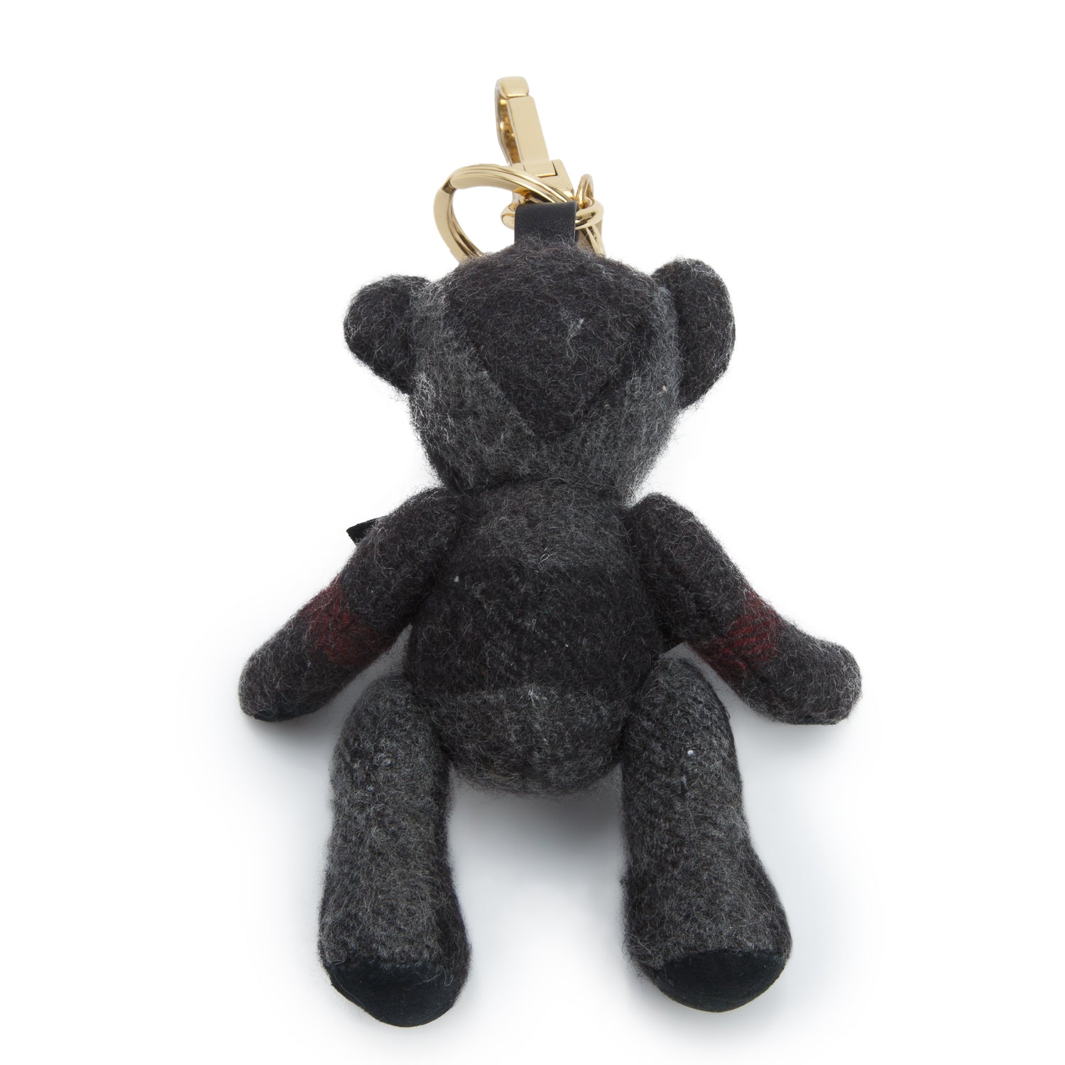 Burberry Black Check Cashmere Thomas Bear Charm