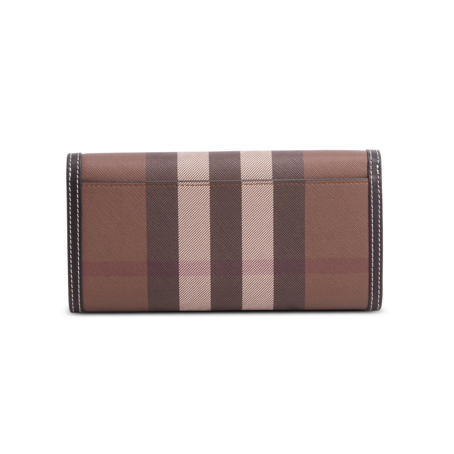 Burberry Dark Brown Check Continental Wallet