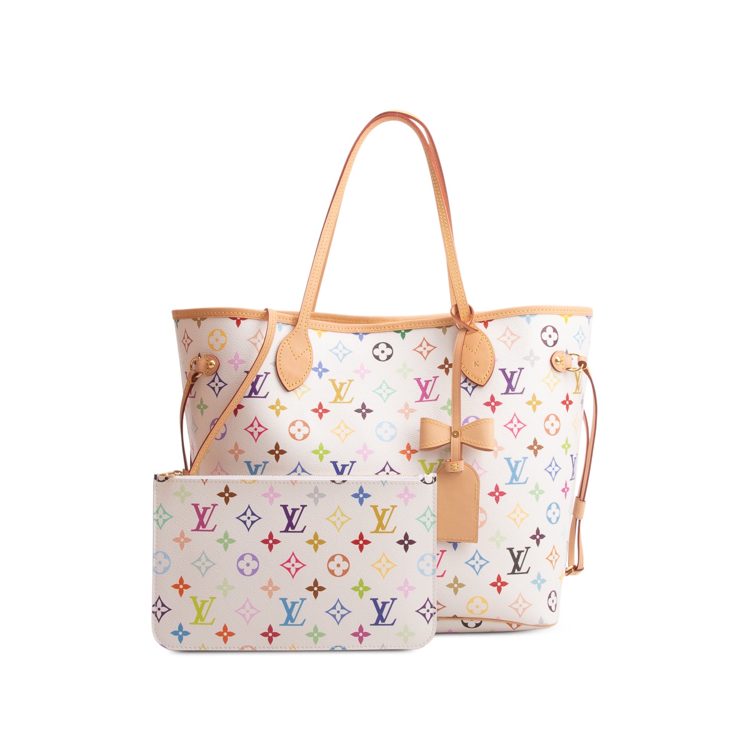 Louis Vuitton 2026 Multicolor LV x TM Neverfull MM w/ Box, Pouch & Receipt
