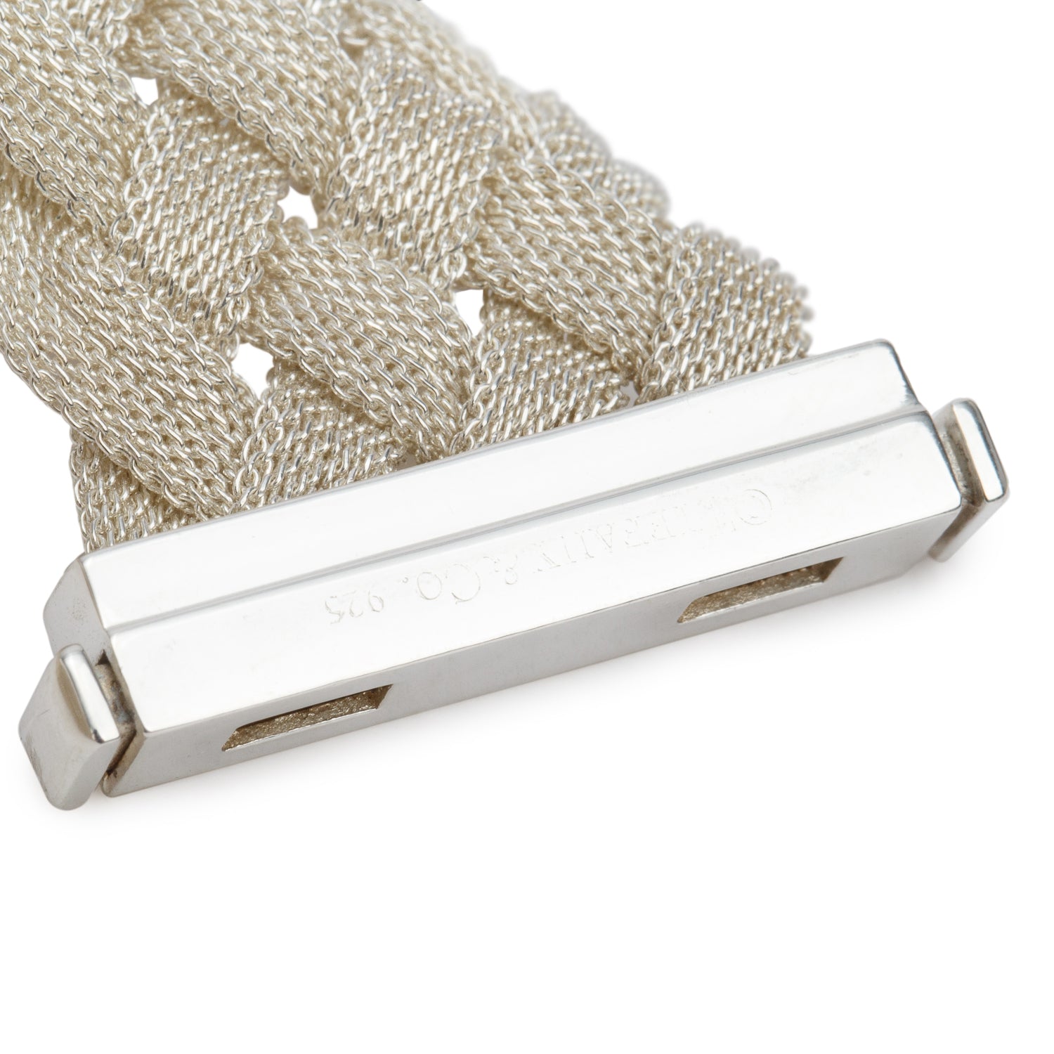 Tiffany & Co. Sterling Silver Somerset Mesh Woven Bracelet