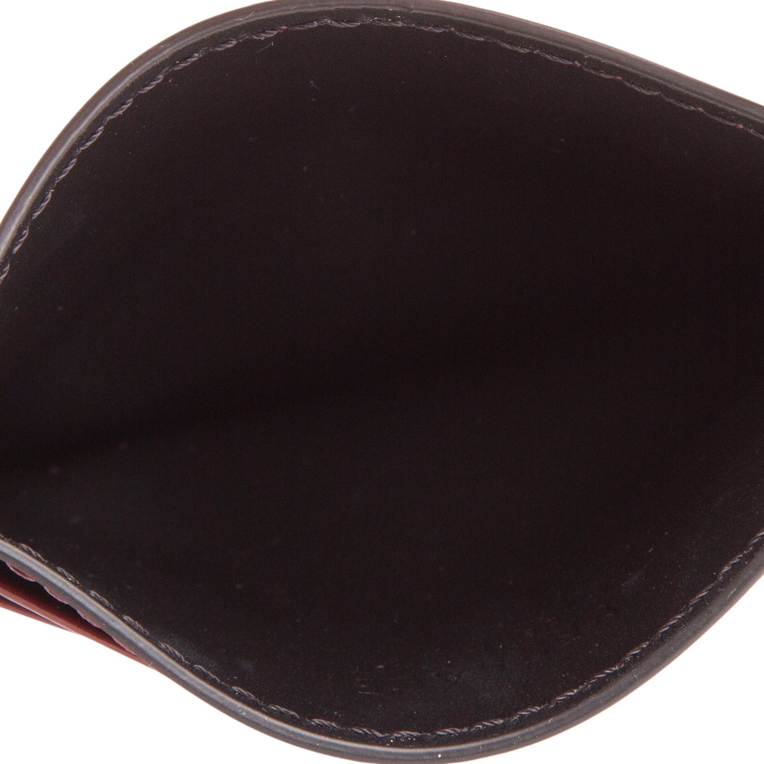 Versace Burgundy Patent Leather La Medusa Card Holder