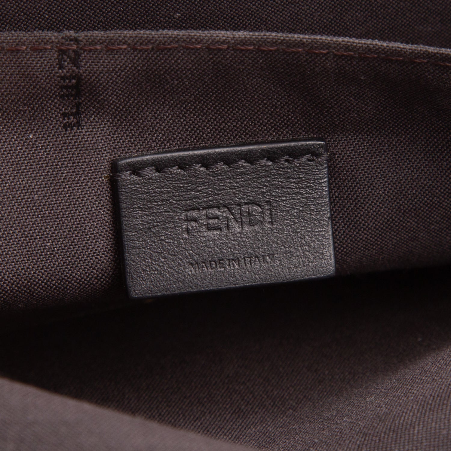 Fendi Brown Vitello Soft F is Fendi Embossed Continental Wallet on Chain w/ Box & Insert
