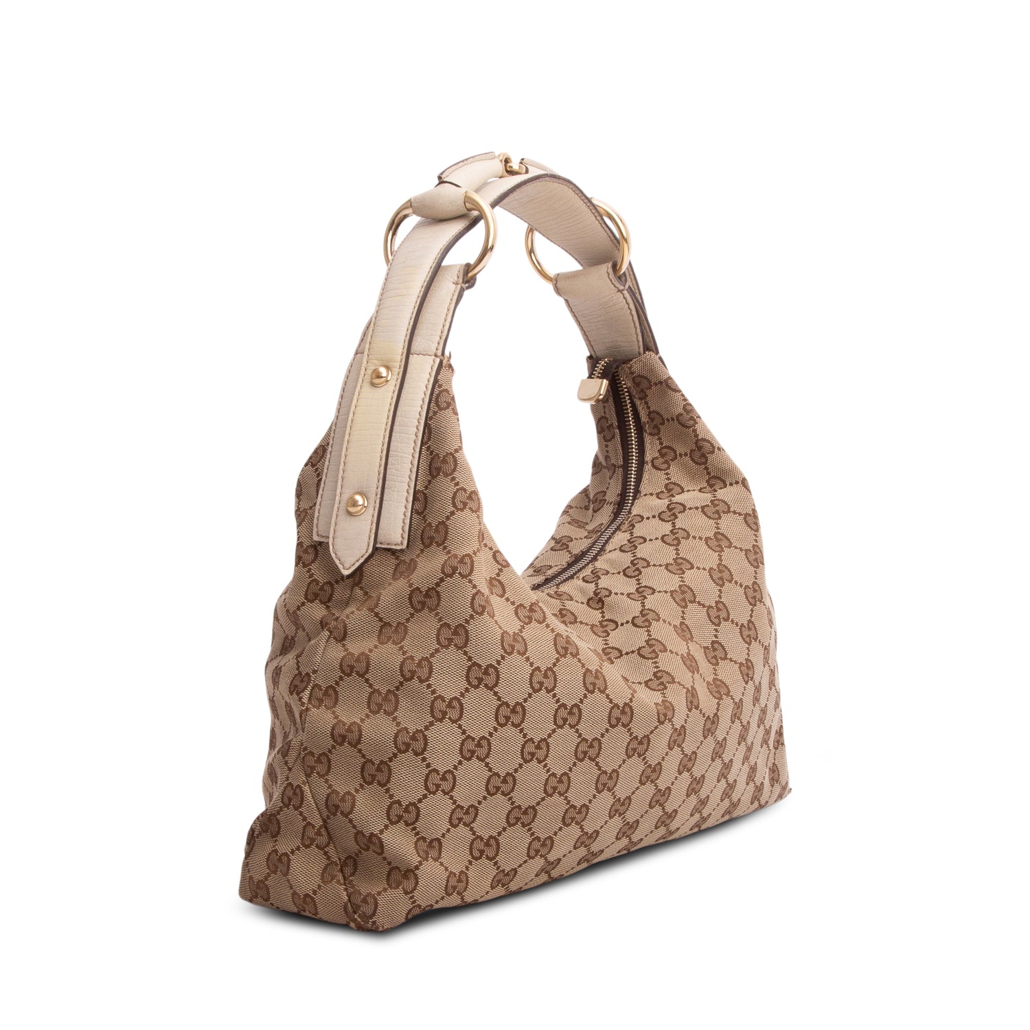 Gucci Monogram Medium Horsebit Chain Hobo