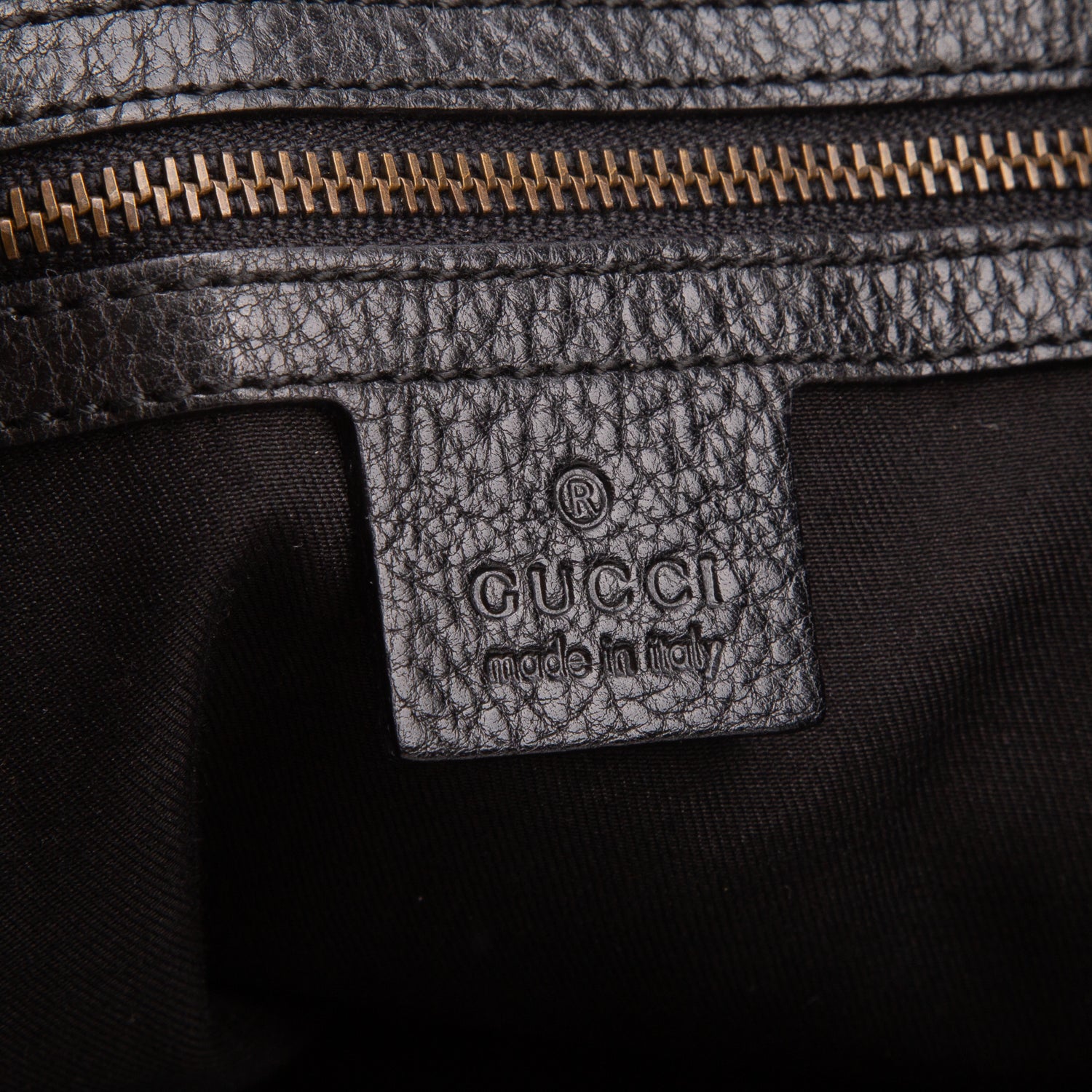 Gucci Black Monogram Medium Jockey Tote