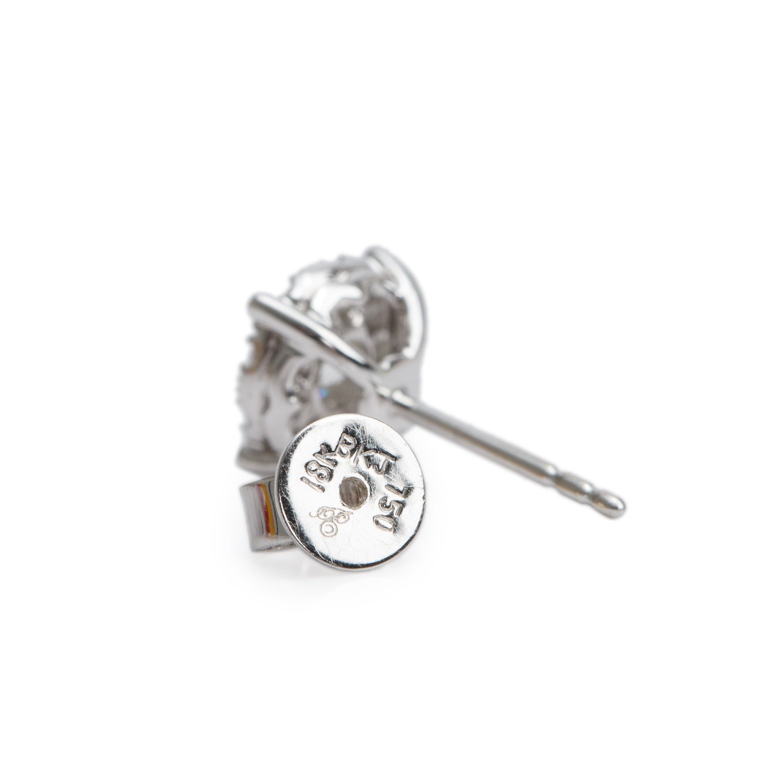 18k White Gold 0.74 tcw. Diamond Cluster Stud Earrings