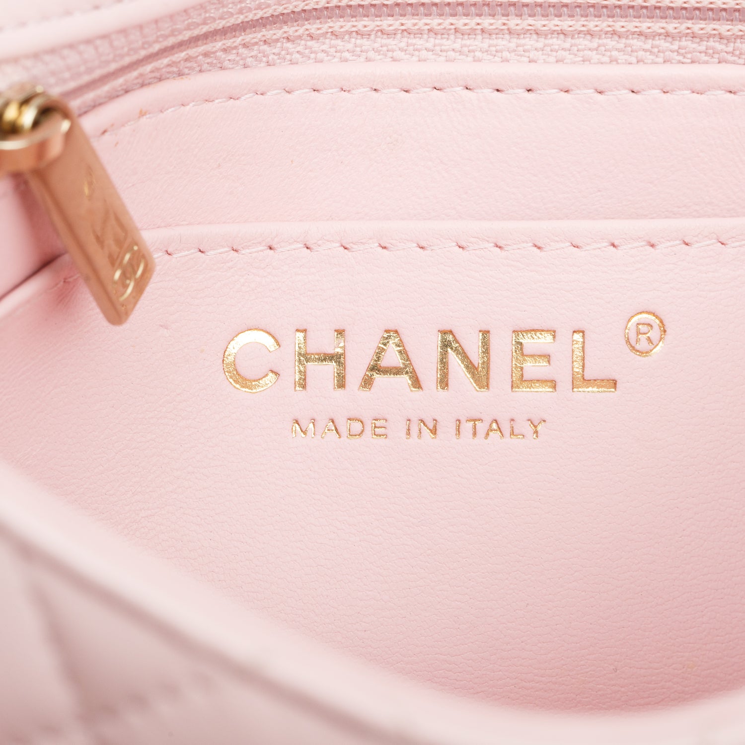 Chanel 2024 Pink Lambskin Quilted Leather Mini Rectangular Flap Bag w/ Box & Receipt
