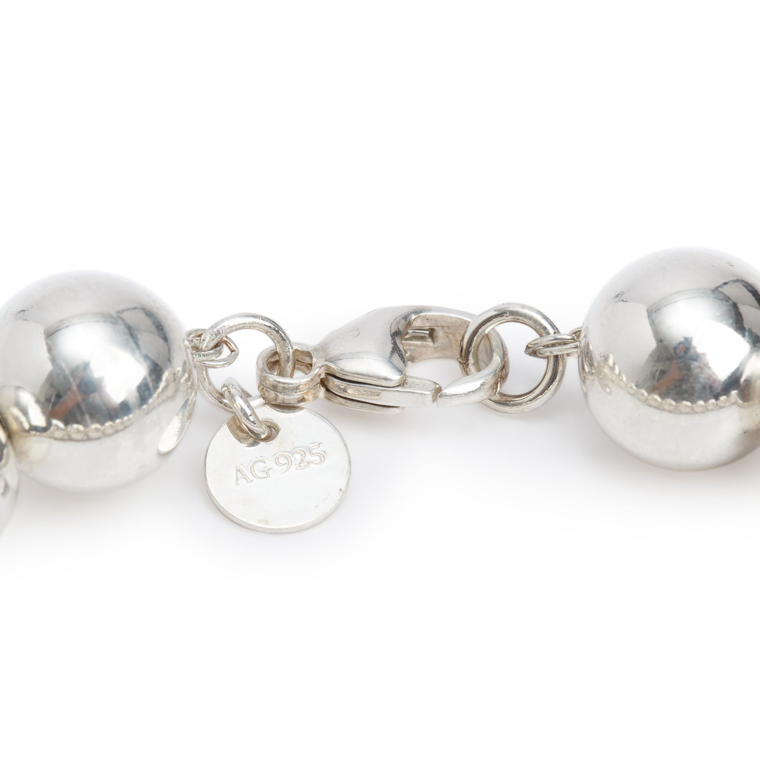 Tiffany & Co. Sterling Silver 10 MM HardWear Ball Bracelet