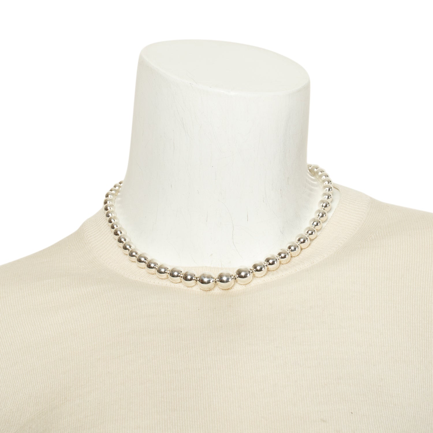 Tiffany & Co. Sterling Silver HardWear Graduated Ball Necklace
