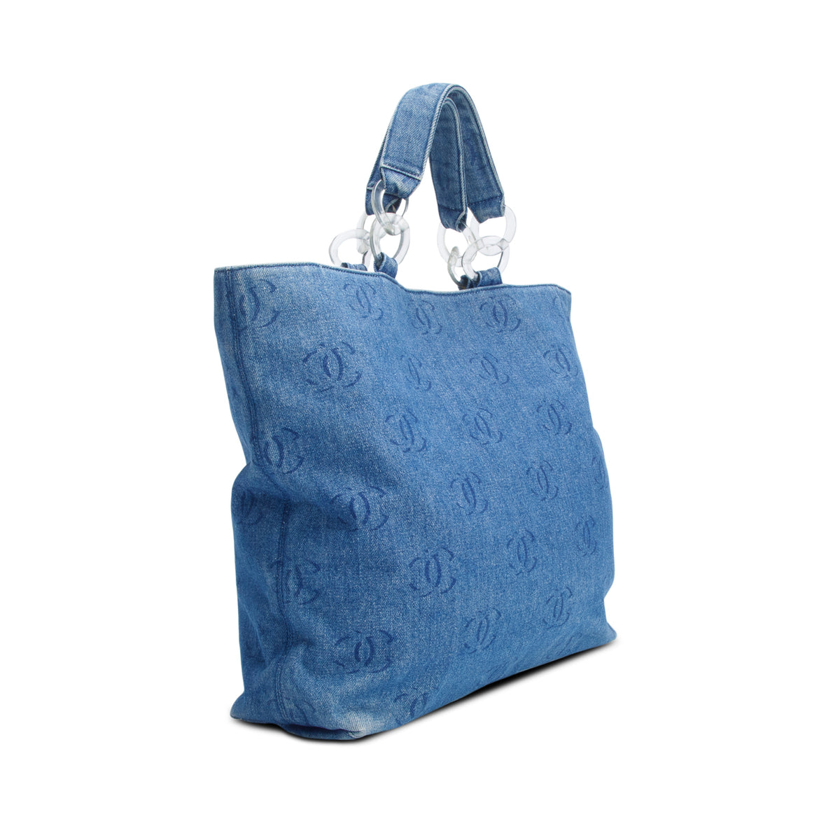 Chanel Blue Denim Large CC Tote