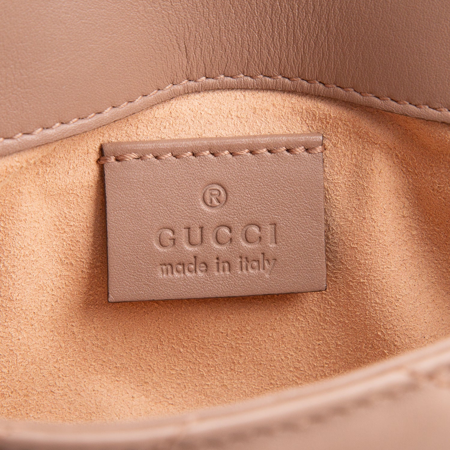 Gucci Pink GG Marmont Matelasse Leather Super Mini Bag w/ Box